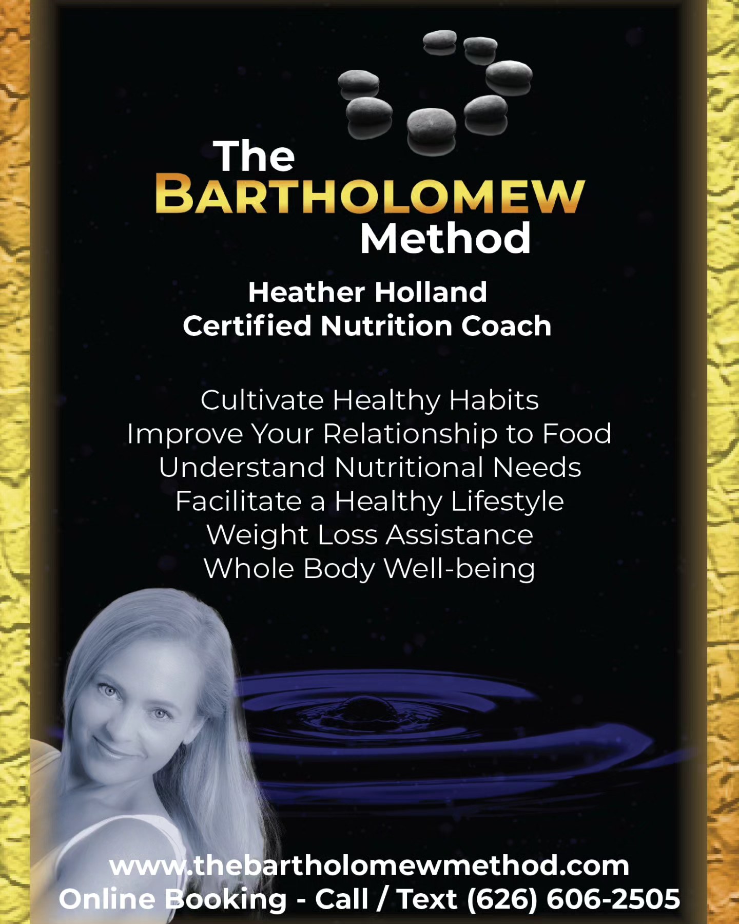 Heather Holland
Certified Nutrition Coach
Call or text
626-606-2505
Schedule a life changing appointment