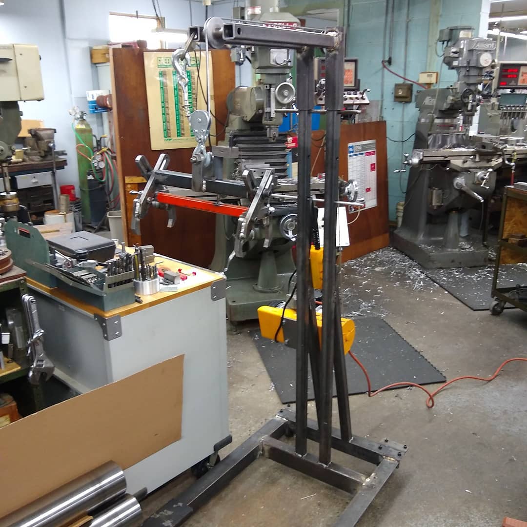 When a customer asks you to machine 200 lb steel rods you make a mobile lift.