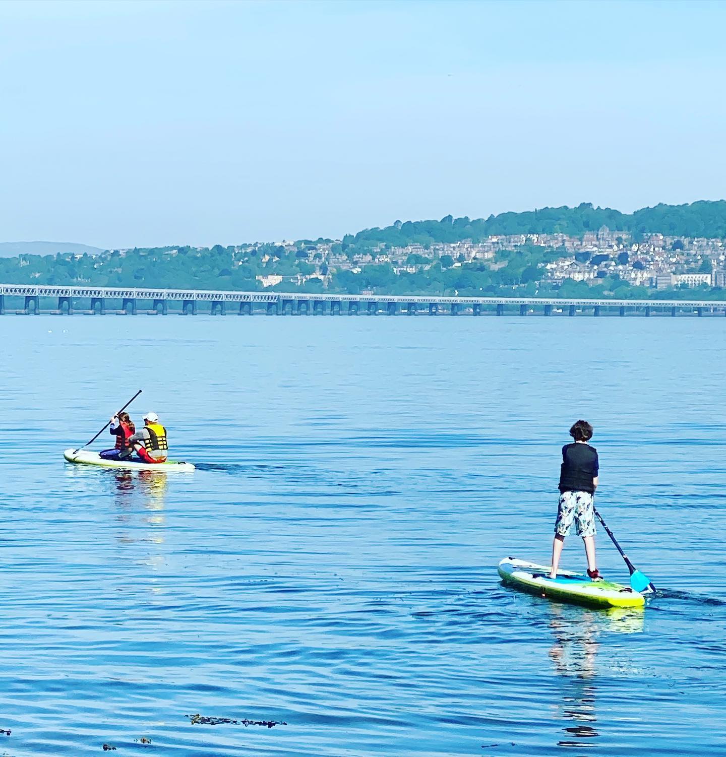 9am the morning restrictions here have eased! So blessed with this glorious weather for this time of year. #paddleboardingfife #wormit #woodhavenpier #fifeguesthouse