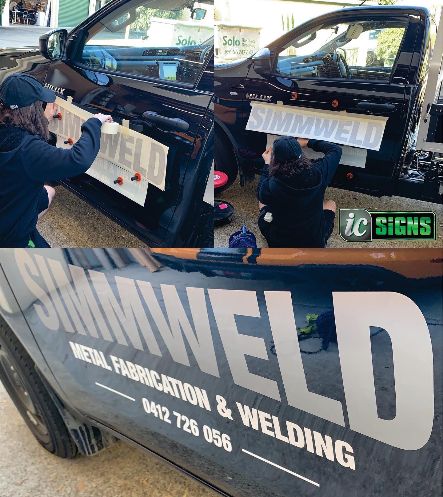 A little "before and after" glimpse of our apprentice Tyson applying vehicle signage to the Simmweld work ute.
Whether it's a quick welding repair to a trailer-or maintenance for a whole fleet of trailers-to fabrications of portal frames and bollards, make Simmweld your first call.
For clean and professional vehicle signage that stands out on the road, give us a call today!
#icsigns #graphicdesign #signwriting #vehiclesignage #vehiclesigns #avery #roland #tweedheads #coolangatta #goldcoast #northernrivers #vinylstickers #cardecals #lovewhatyoudo