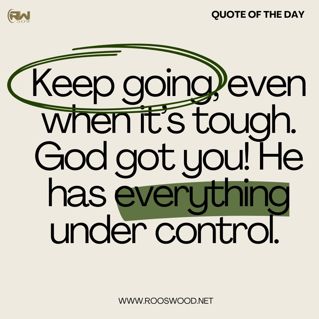 Keep going. God’s got you. 💚
Take the reminder with you—shop our tote bag now.
👉🏽 Visit our website to purchase.
#rooswood #motivationalquotes