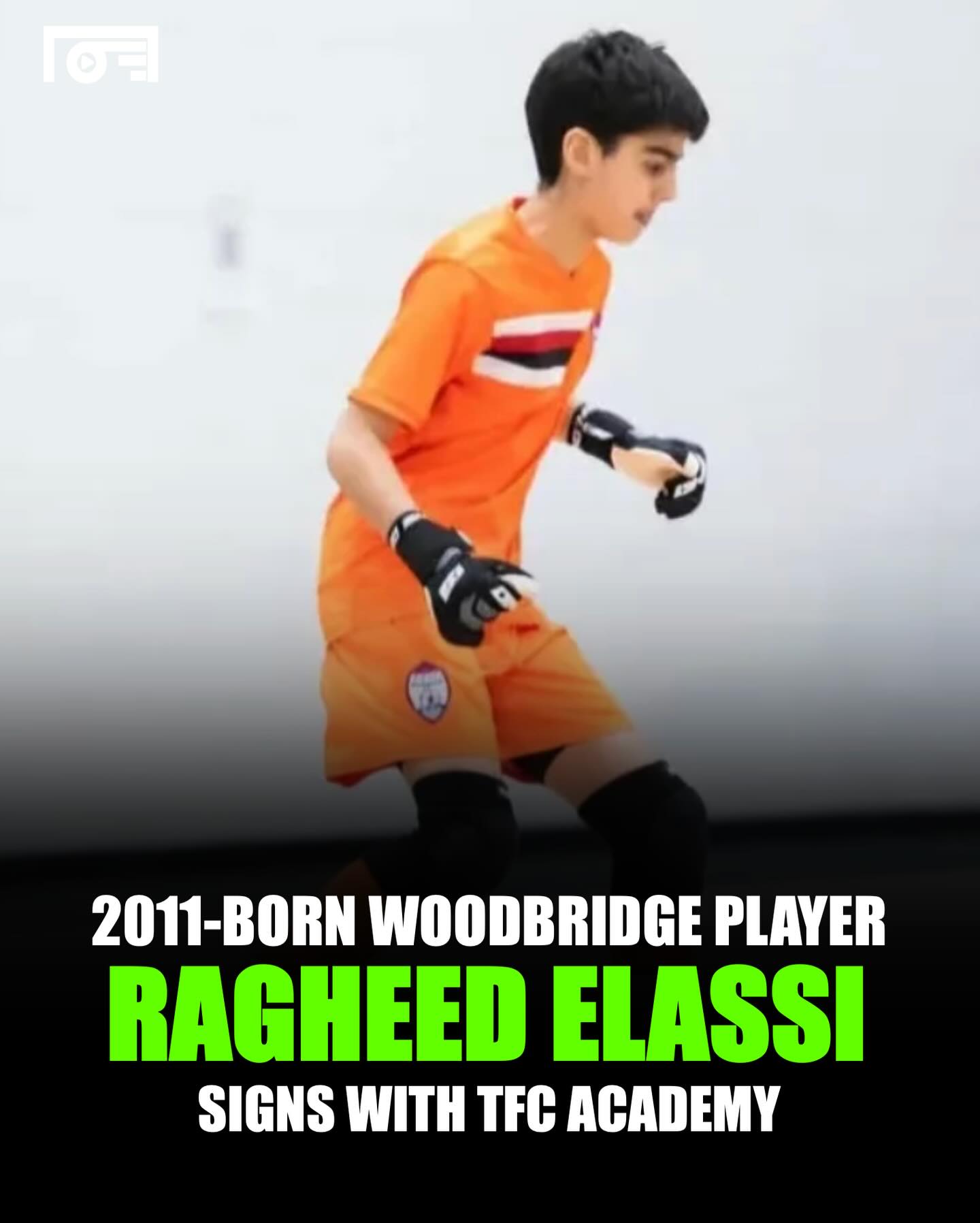 Talented 2012 Goalkeeper Ragheed Elassi will now be a Toronto FC Academy player