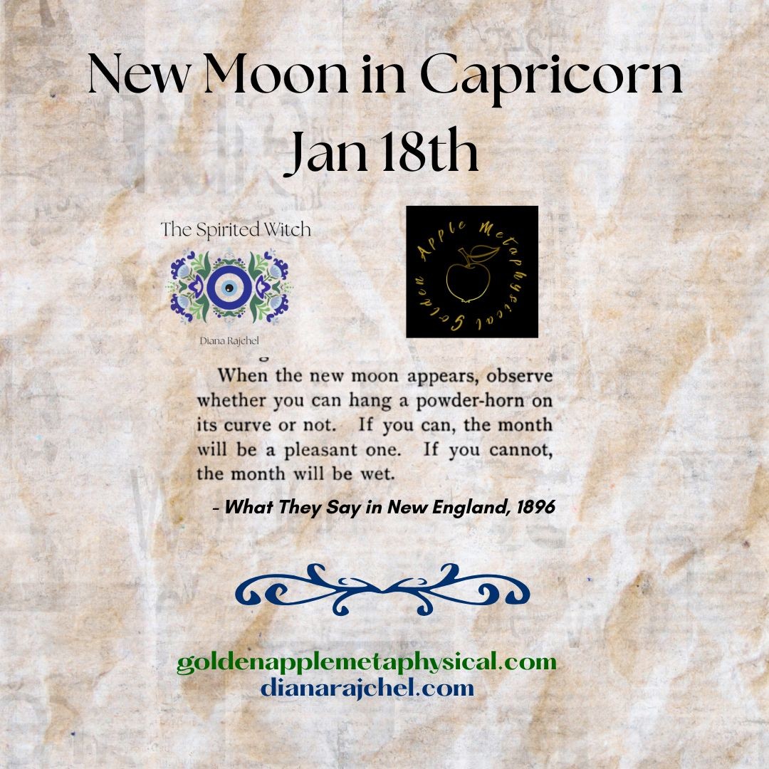 The New Moon in the late 19th century may have been equivalent to what we see as the waxing crescent now. Can you hang a powderhorn on a moon that you can't see? #newmoon #moonmagick #moonwitch #moonmagic