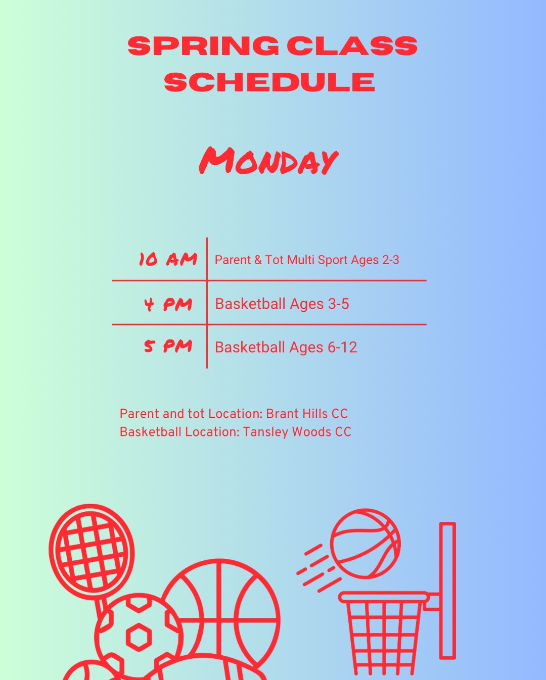 🌼 🌺 Spring Registration opens TONIGHT at 8PM! Grab your spot tonight!
✨ New Classes Added:
🏒 Ball Hockey
🧑🧑🧒🧒 Additional Parent + Child Classes
👉 www.kidsplaysports.ca
⚽️🏀🏈🥎🏐🎾🏉🏒🏏