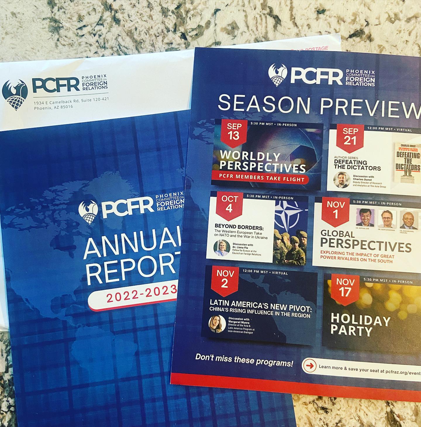 Love how the @pcfraz Annual Report & Season Preview mailing turned out!
