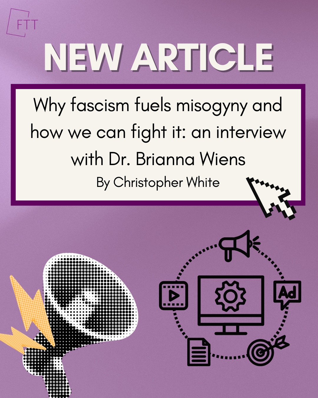 ✨New interview alert!✨
Dr. Brianna Wiens speaks about the rise of fascism and misogyny and the role played by technology and digital life in the spread of harmful ideologies.
The world's pretty scary right now, and lots of things are going on. Remember to stay safe, check on your friends, and be informed! 🫰
Read the full interview at the link in our bio!