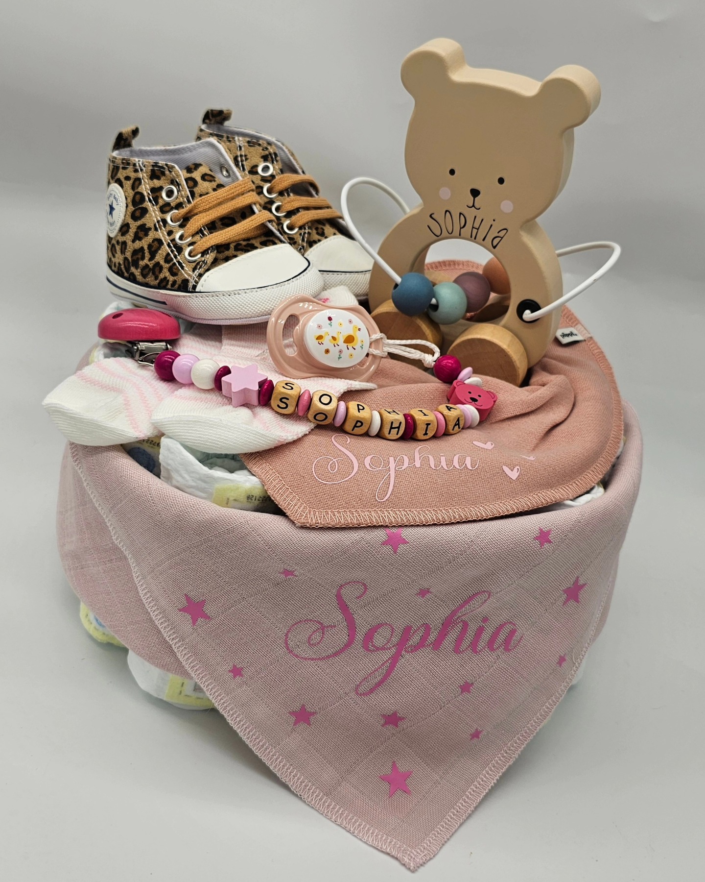 Little Princess Sophia💖
#selinasbabygeschenke #mettendorf #thurgau #frauenfeld #windeltorte #pampers #nuschi #name #rosa #nuggikette #personalisiert #herz #bär #pink #rosa #weiss #nuggi #dreieckstuch #sophia #schuhe #leopard #motorik #bär #socken #geschenk #zur #geburt #happy #love #family