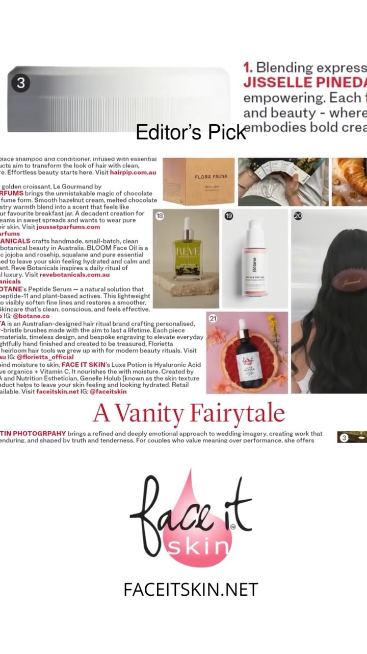 Quietly honored to be featured in Vanity Fair February. Such blessed news to wake up to.
Luxe Potion selected by the editor — not sponsored.
#VanityFair #EditorsPick #CleanBeauty #LuxurySkincare #FaceItSkin