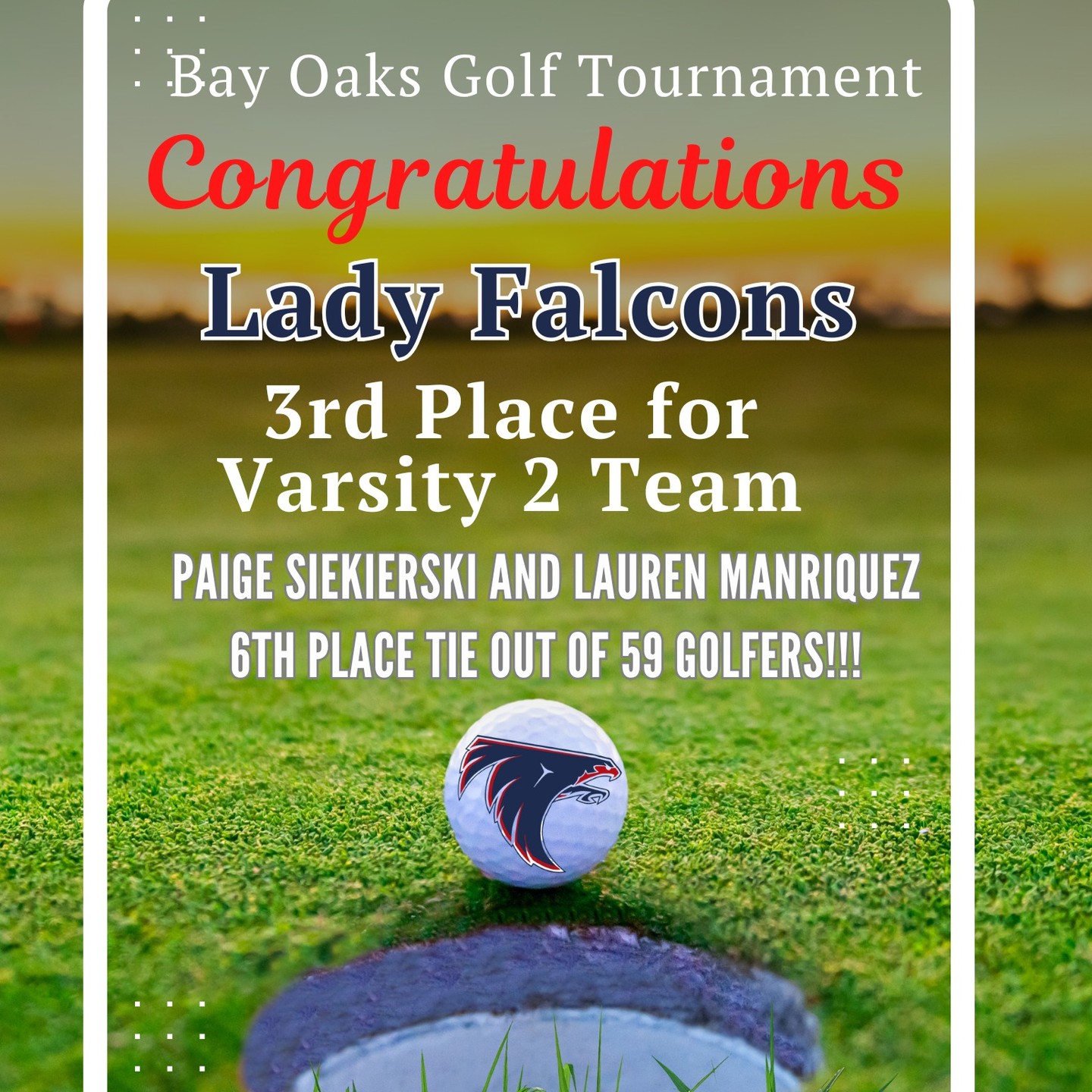 Great job ladies!!