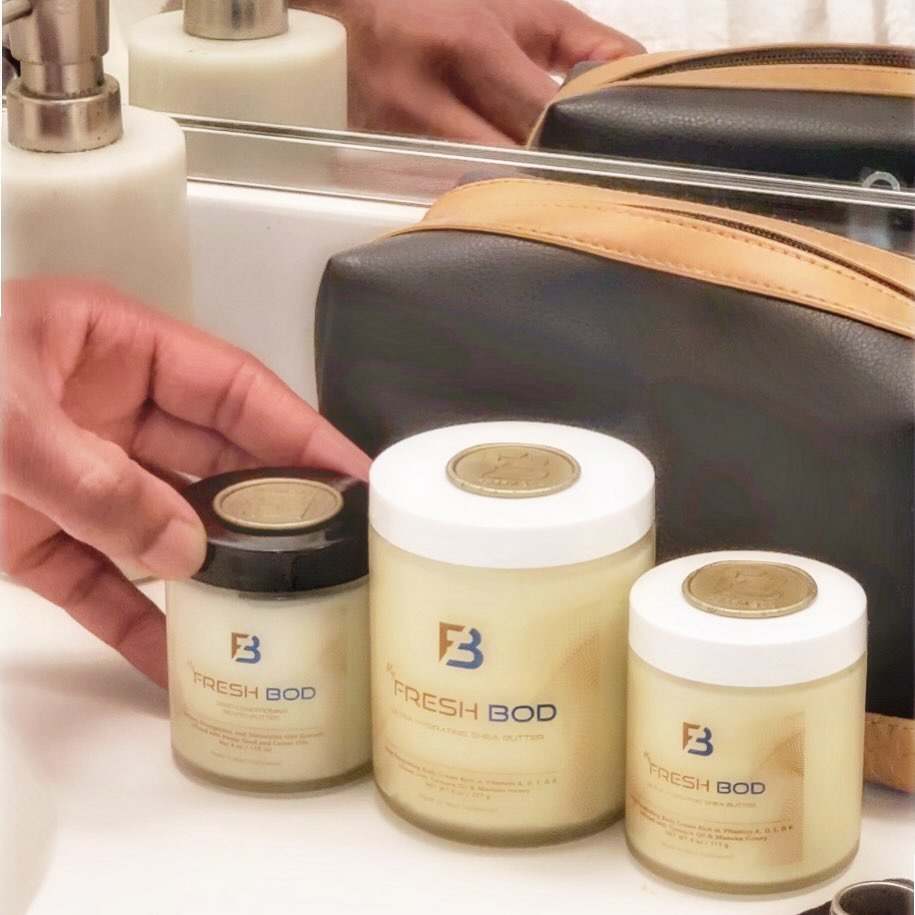 Are you experiencing the effects of a prolonged, chilly week? Do you find that your skin is becoming dry and lacking moisture due to the harshness of the cold wind? Fortunately, we have a solution for you. Introducing our revolutionary product line, "freshbod" – a carefully formulated body butter and beard conditioner designed to replenish and maintain optimal hydration levels throughout the entirety of your day. Our innovative formula works to nourish and moisturize both your skin and beard, ensuring they remain supple and invigorated. Say goodbye to dryness and discomfort, and embrace the sensation of well-hydrated skin and a luscious, well-groomed beard.