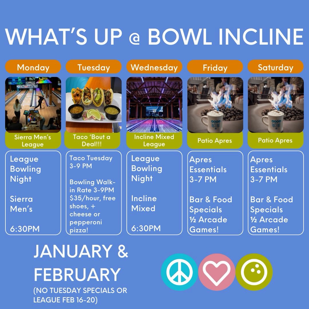 Strike up your plans! 🎳
Leagues are rolling, food is hot, and the lanes are calling. Stop by and see what’s happening
☮️❤️🎳