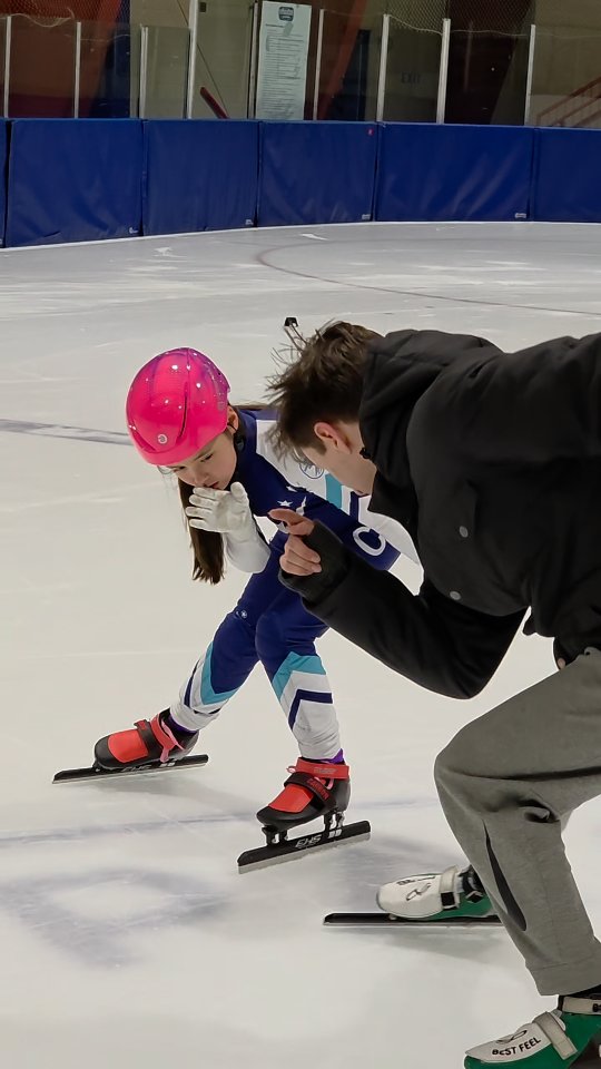 Sunday evening training at the ice lab! #united #UCB #speedskating