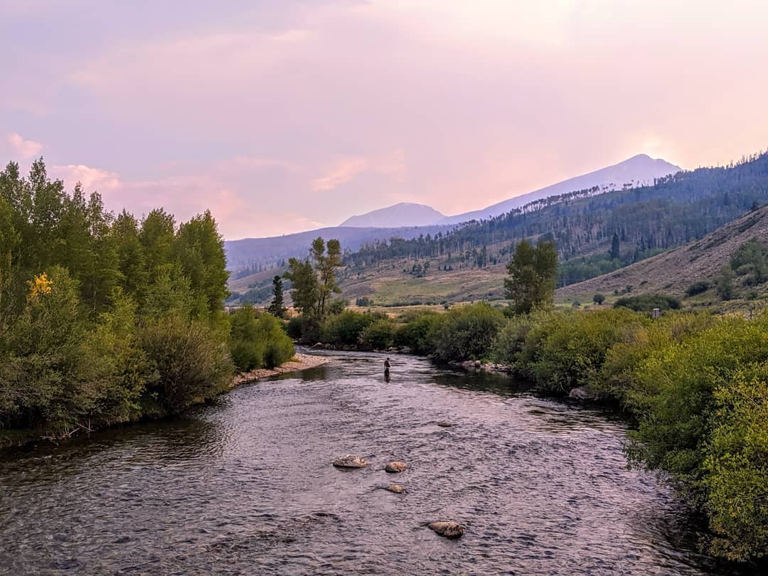 When we aren't hosting hikes, we are exploring ourselves. How gorgeous is the view from this sunset hike in Summit County?