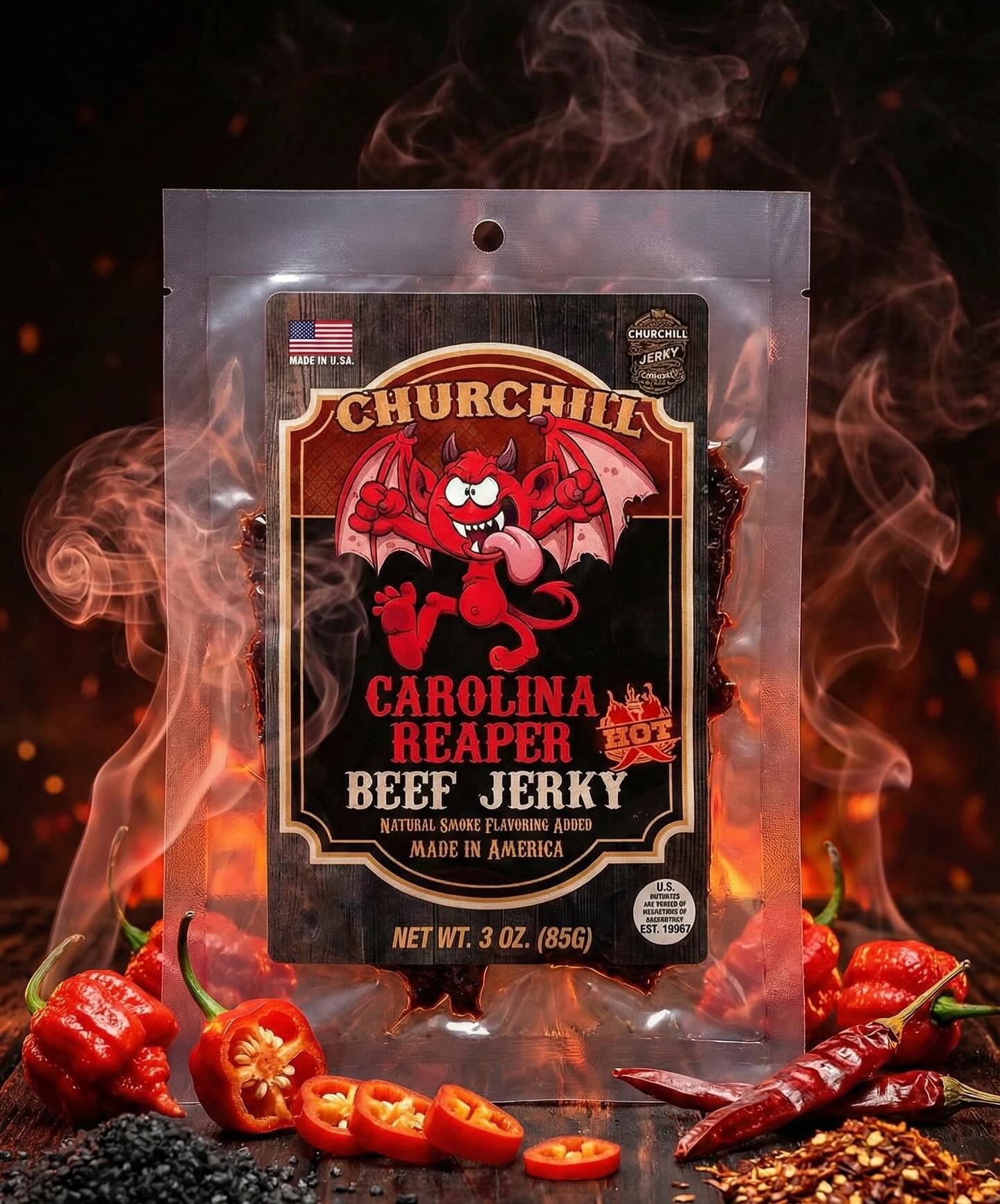 Do you like good tasting HEAT 🥵?
I AM talking.. like really HOT & REALLY good BEEF JERKY?
We double Dog dare you to raise some hell today & put it in your mouth!
*Healthy Snacks For a Healthy hot Lifestyle*
#churchilljerky
#churchilljerky #healthyfood #hotfood #spicyfood #usa #americanmade #outdoors
