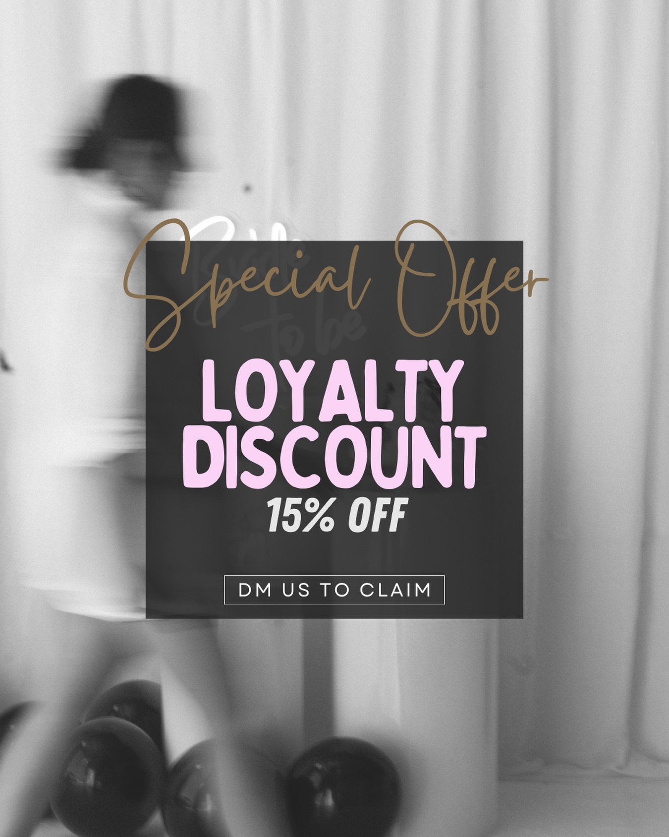 We’re starting off the new year with a way to celebrate our favourite clients.
Yep, that’s right, a loyalty discount! Booked with us before? Loved what we did and want to book again? Returning clients get 15% off future bookings. Starting now 👏🏽
We appreciate your support, it means so much to a small business like this one! We love what we do and we couldn’t do it without your events.
A big thank you, from the bottom of my heart.
Abbie xx