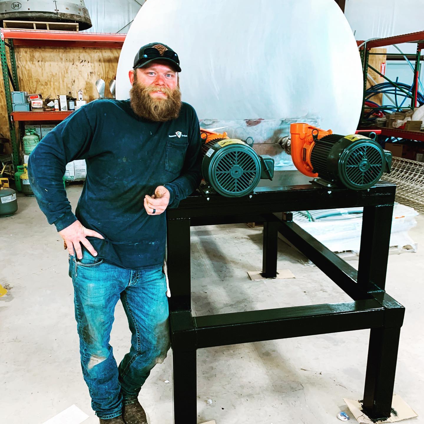 For over three years, Toby has been a Service Technician at Thomson Services. Today, Toby is building a custom glycol tank for the new Lely robot dairy we are installing in Scotland, Texas. Toby, we appreciate your hard work and dedication to the dairy industry. #lely @lelygroup
