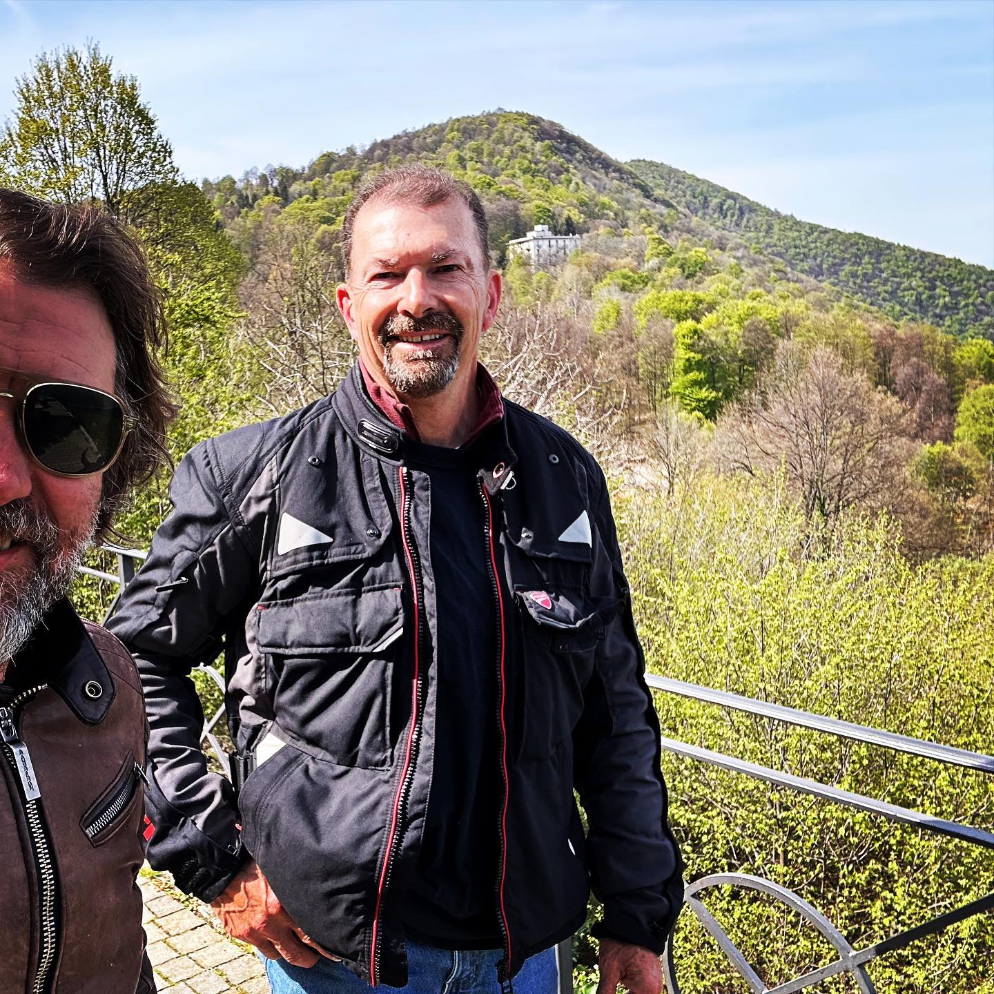 What a rider, Randall from Missouri. Great day together, up and down the hills. #lakecomo #lakecomomotorbike #ducati #motorcyclingtour