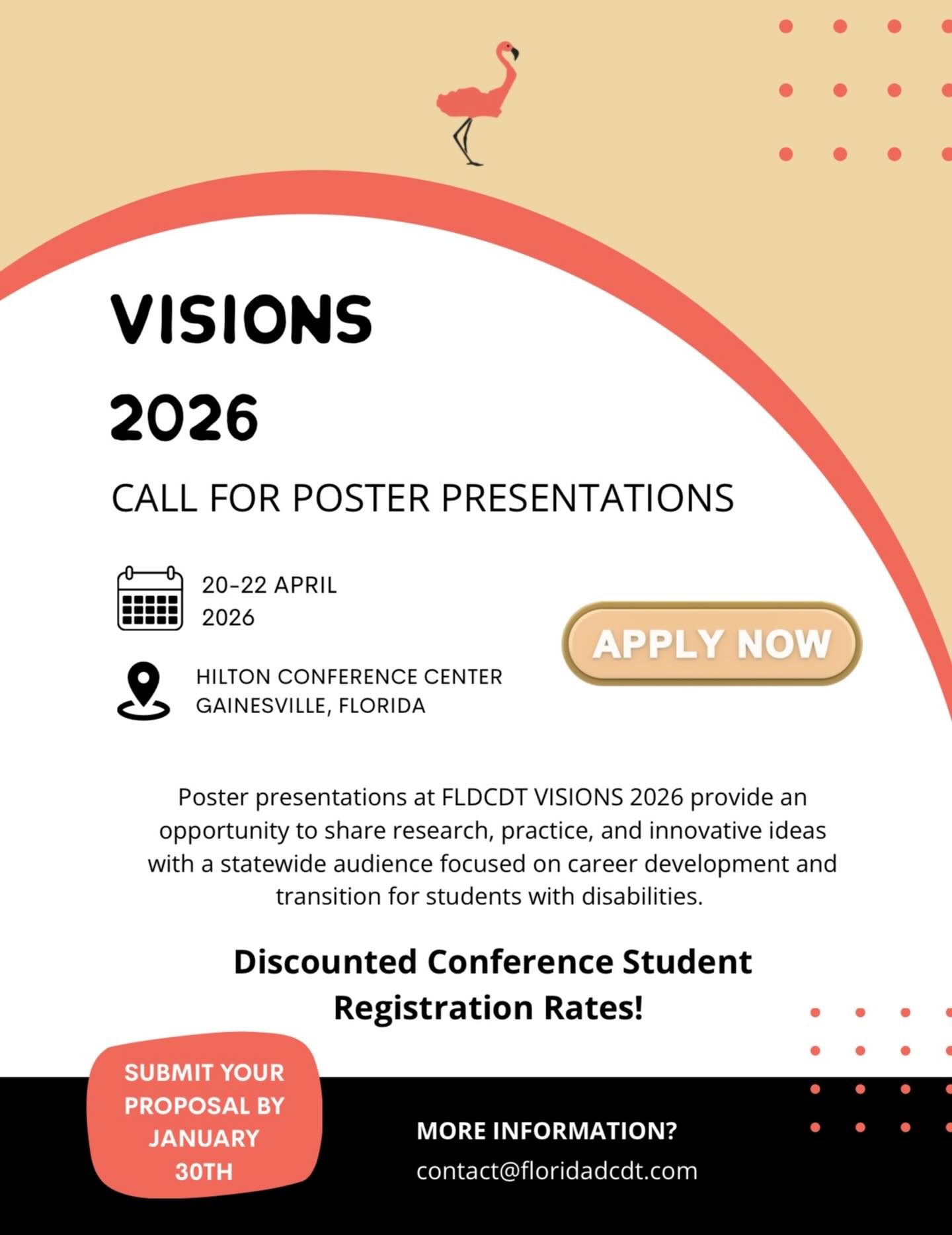 Students, this one’s for you ✨
Poster proposals are open for VISIONS 2026.
Submit your proposal and share your work with a statewide audience.
Link in bio! 🔗