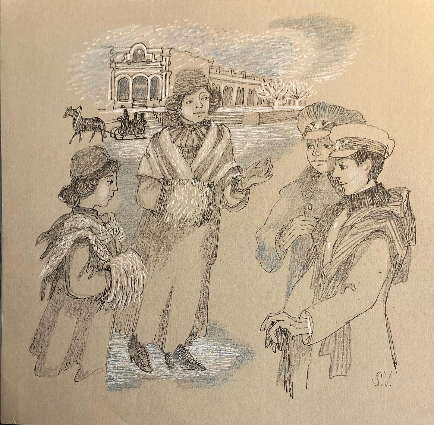 К Рождественской выставке в Музее Анны Ахматовой. Встреча «Ани и Коли»- Ахматовой и Гумилева