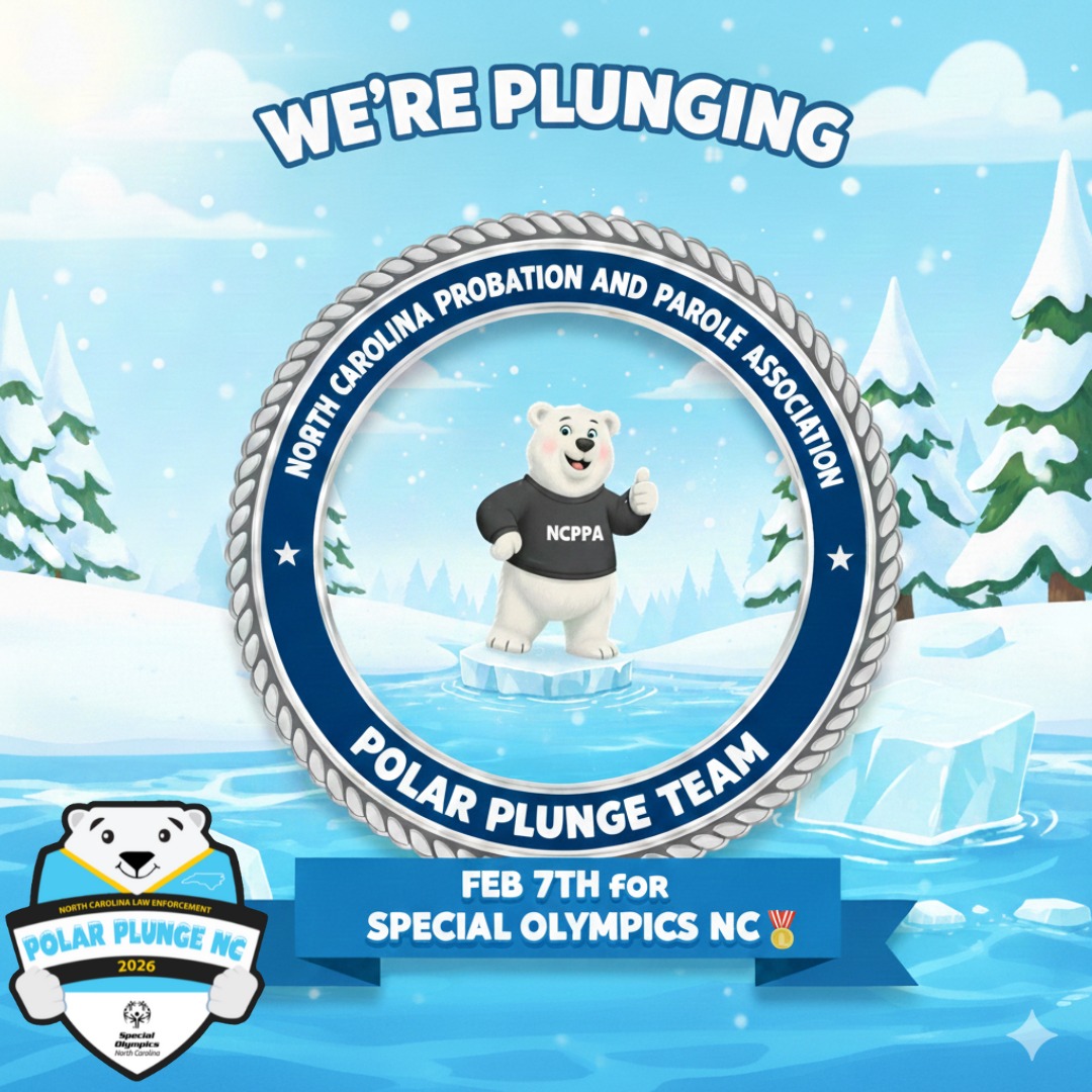 ❄️ NCPPA is Freezin' for a Reason! ❄️
The North Carolina Probation and Parole Association is proud to announce that our team will be taking the Polar Plunge on February 7th to benefit Special Olympics North Carolina!
We’re raising funds to help provide year-round sports and health programs for the 53,000+ Special Olympics athletes across the state. In NC, athletes never pay a fee to play, and we want to keep it that way!
Will you stand with us? Help us support these incredible athletes by donating through the link below.
🔗 Donate to the NCPPA Team: give.specialolympicsnc.com/NCPPA
