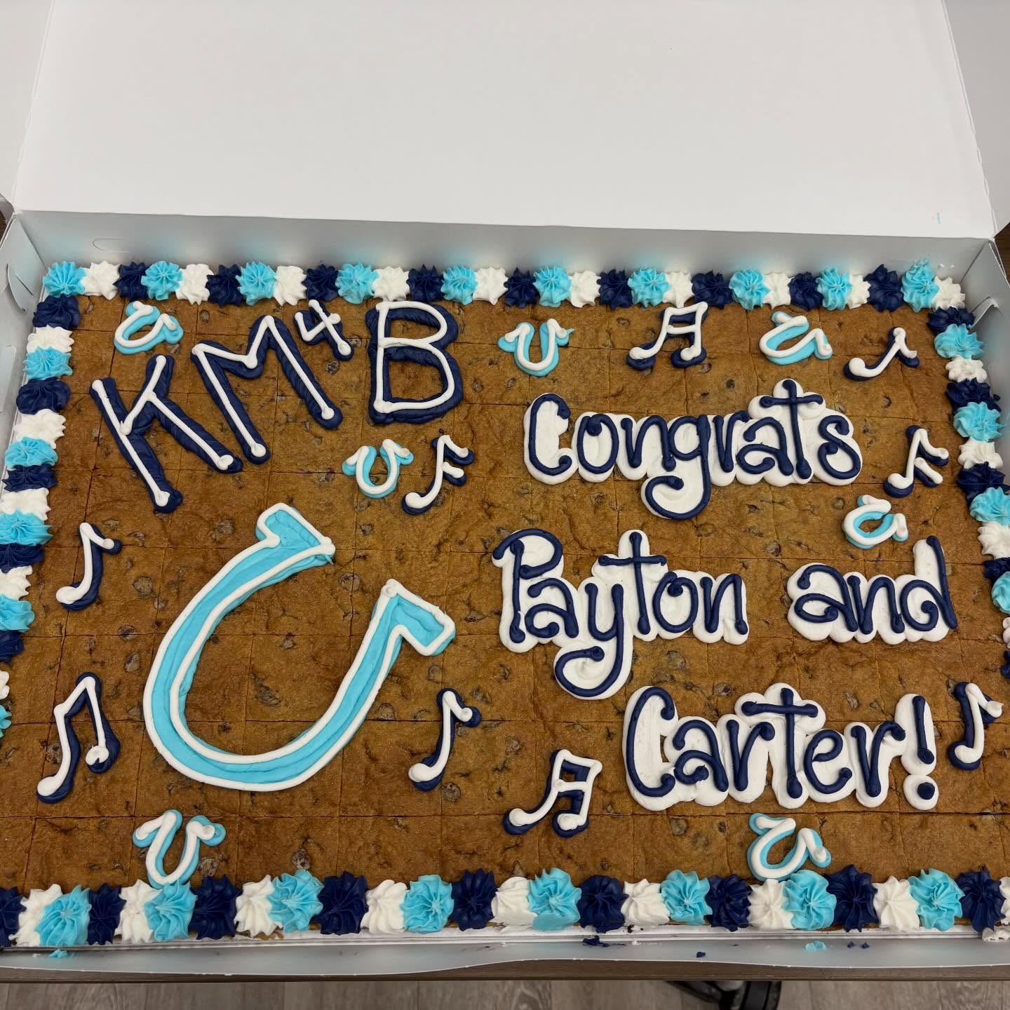Today we celebrated EVERYONE who engaged in the TMEA audition process with a pizza party! Genuinely engaging with the process makes our band and musicians significantly better. Of course, we had to shine a little extra spotlight on our all state musicians - Payton and Carter! Keep up the great work, band!