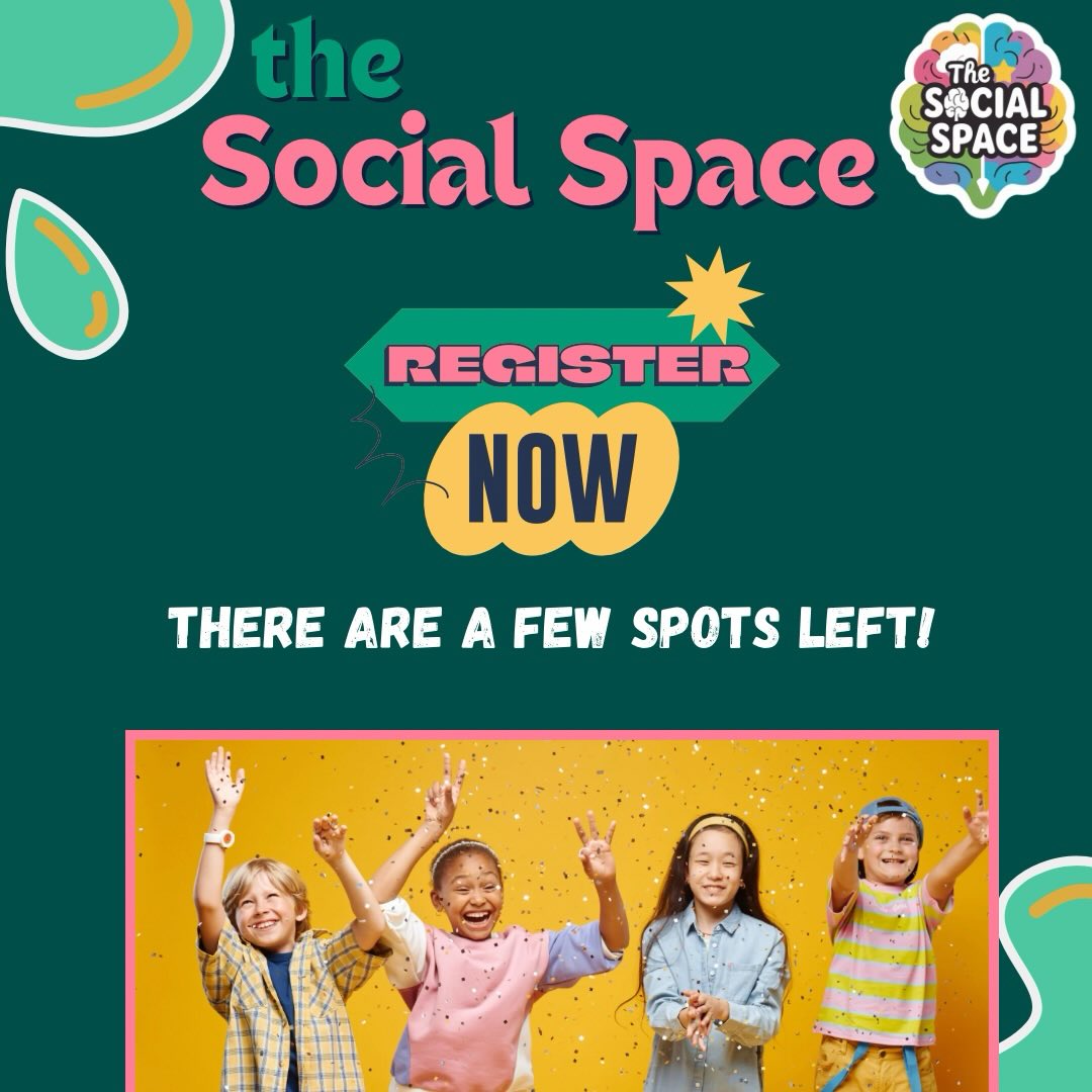 🚨Anita (OT) and Genevieve (SLP) would love to see your child join our SOCIAL SPACE!! 🧠
We have a few spots left for kiddos ages 8-12🤗
🗓️ Mondays 4:00-5:30 starting Feb 2nd