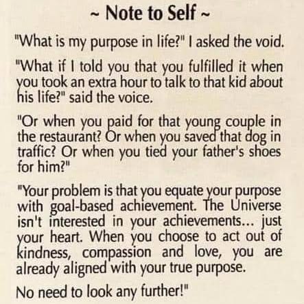 Its a daily thing...not a 5 year goal..
Live it now...❤️