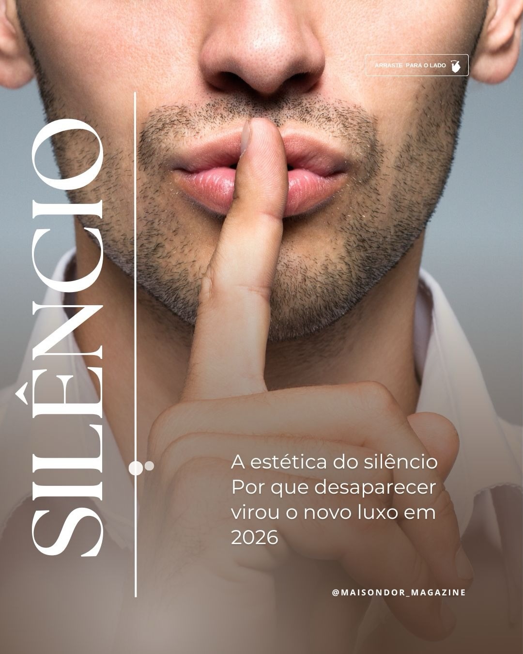 O novo luxo não faz barulho.
Ele escolhe quando aparece.
E talvez você já tenha sentido isso antes de saber o nome.
Leia. Pense. E fique.
— Maison D’Or
#deinfluencing #microLuxos #consumoconsciente #esteticadosilencio #tendencias2026