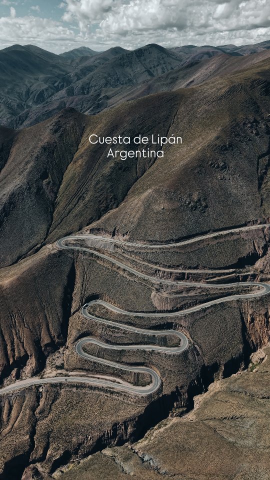 Cuesta de Lipán
National Route 52 (Ruta Nacional 52) in Jujuy doesn’t lead into the Andes — it climbs into them.
This is Cuesta de Lipán: a ribbon of asphalt unspooling out of Purmamarca, stacking switchback on switchback until the world turns thin and quiet at Abra de Potrerillos (4,170 m).
From up here, the road looks unreal — like someone drew it with a steady hand across raw mountain folds. And then it keeps going: past the Salinas Grandes, onward toward the Paso de Jama on the way to Chile.
If you ever drive it: take it slow, breathe deeper than you think you need to, and let the switchbacks do what they do best—turn distance into story.
Would you drive RN5? ☁️🚁
Save this for your Jujuy road trip. And better yet book with @socompa_adventure_travel
#Jujuy #Argentina #RutaNacional52 #Ruta52 #CuestaDeLipan #Purmamarca #SalinasGrandes #Andes #DroneReel #DroneFootage #TravelArgentina #SouthAmericaTravel #roadtripvibes