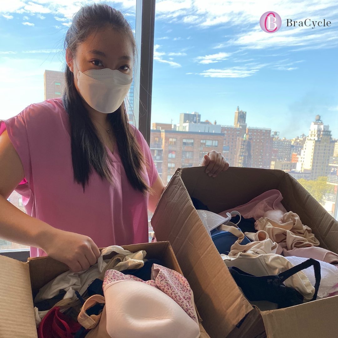 In only a few months, we have collected exactly 100 bra donations so far!!! Our next steps are cleaning them, sorting them, and building relationships with populations who need bras. Email us at BraCycle.USA@gmail.com to send us your bra and stay posted on mailing drop-off locations in NYC.
We need more help too (virtual or in-person in NYC). DM us to get involved—