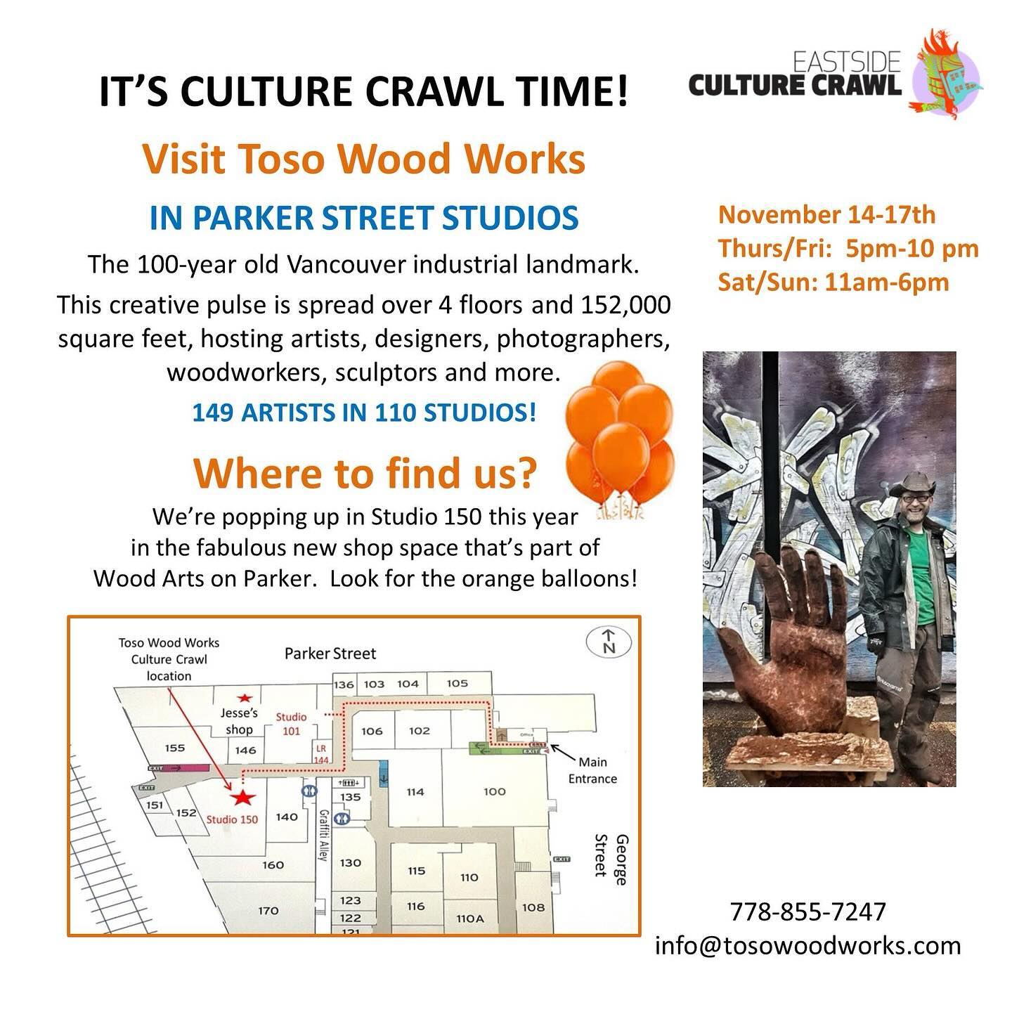 It’s almost here!!!! We’re popping up around the hallway from our usual spot so come find us!!!
@jessetoso @tosowoodgallery
