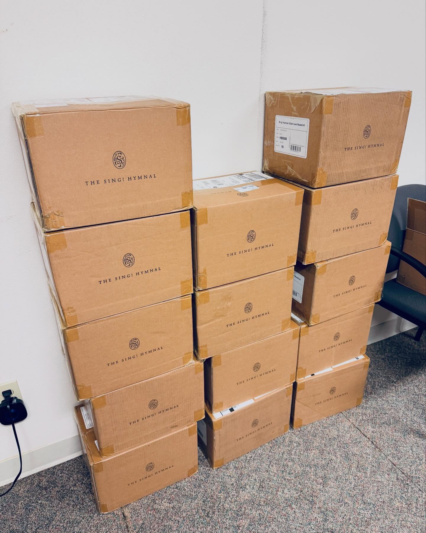 What a joy to get to use “The Sing! Hymnal“ for our congregation here at Summit Park Bible Church. Felt like Christmas when I saw the boxes come in!
The Sing! Hymnal from @gettymusic and @crosswaybooks is the best printed collection of songs I know of that has the best of the new and the old alike. Looking forward to see how this will continue to be a resource for corporate and personal worship for generations to come.
pictured:
1. the newly imported arsenal of songs for our congregation
2. a wild anthony very exited to use the hymnal
#gettymusic #hymnal #crossway