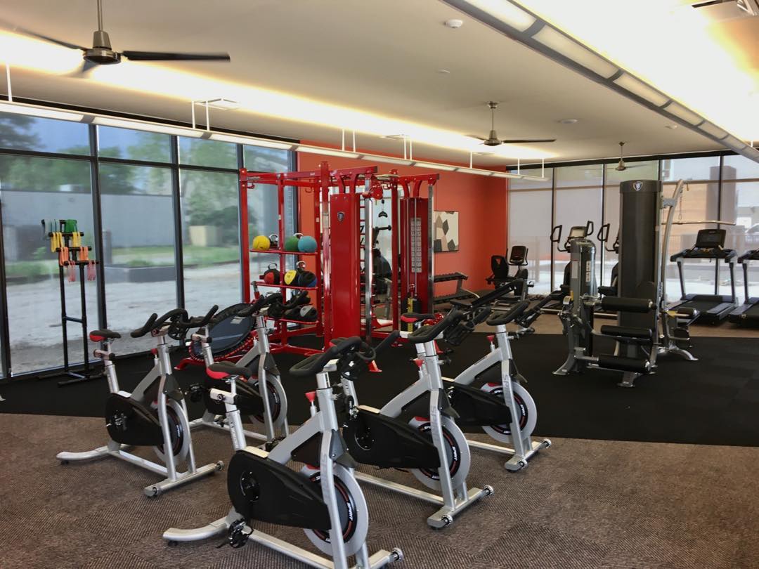 Energetic Fitness centers are a must. #multifamily #multifamilydesign #hospitalitydesign #fitness #apartmentdesign #interiordesign