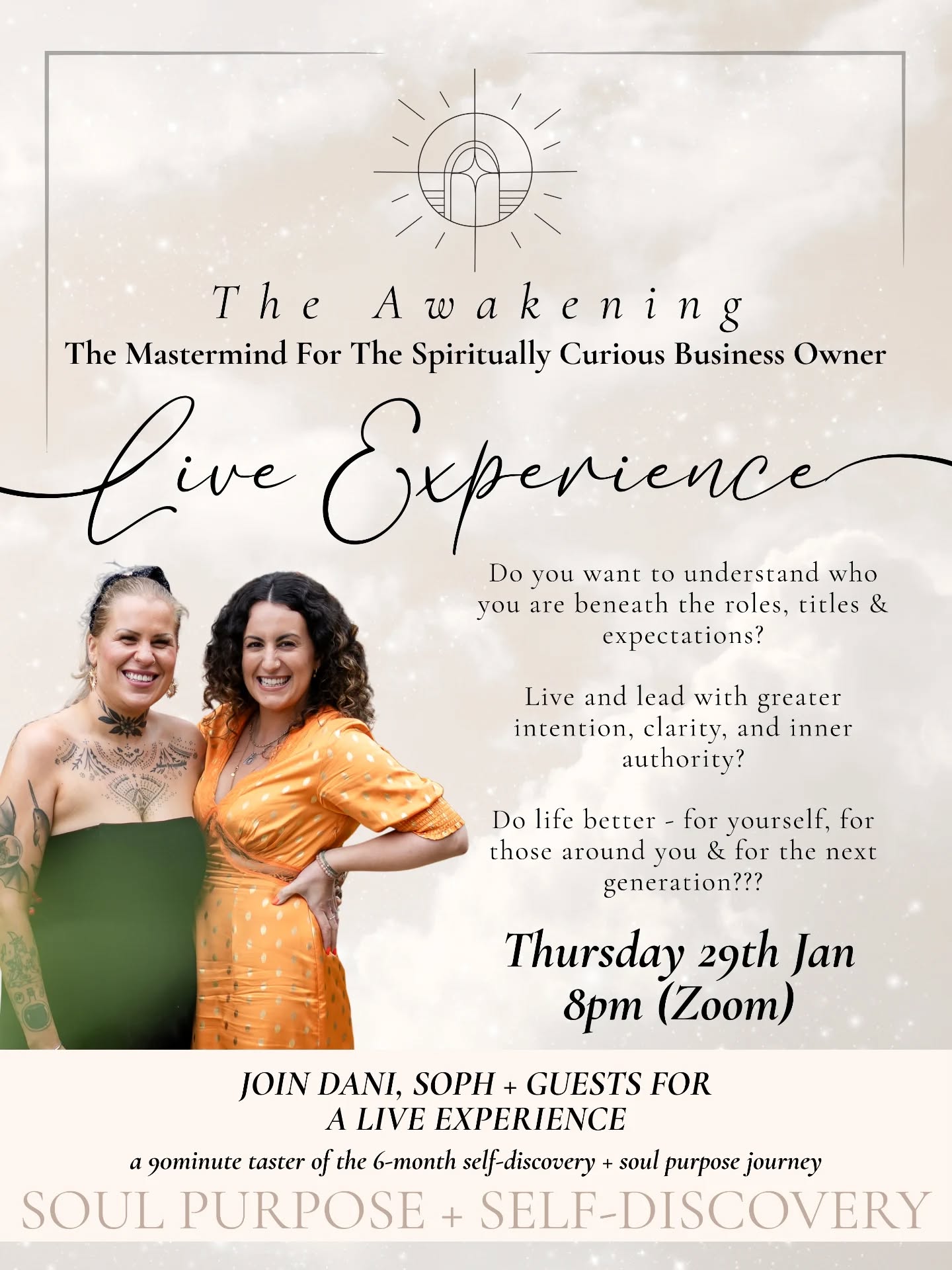 8 years ago, I was juggling motherhood, self-employment, entrepreneurship... I created a personal brand and multiple businesses. I fell in love with community building, visibility & making friends.....
2 years ago - I experienced my soul awakening and began a journey of self-discovery & remembering, a path of painful choices and realisations, one I still walk and work on every day. Only now I live in alignment with my soul gifts, my human design, my inner compass. I choose calm, peace, I teach mindset, perspective & permission.
In October 2025 at one of my beautiful luxury in-person Day Retreats I launched The Awakening : my 6 Month Self-Discovery Soul-Purpose Mastermind. For the Spiritually Curious Business Owner. Who wants another way.
For the mum who has lost herself, her spark, her joy - craves community, connection, a sacred circle of friendship, trust & curiosity. A woman who wants to decondition and breakfree. Claim her personal power and remember what she is here to do. Awaken that higher self divine feminine and live a life of abundance and joy.
Along with my brilliant, beautiful business bestie @moonandsoul_coach - Psychotherapist & Astrologer we hold you whilst we explore Soul Discovery, Human Design, Astrology, Energetics, Mindset, Crystals, Chakras & Personal Identity...
This isn’t a “fix yourself” programme. It’s a remembering.
Boxed up in beautiful friendship, divine sacred circle & real life embodiment.
It’s a return to you.
13.03.
13 spaces.
Is one yours?
Comment LIVE for the link to join us for an experience call & see for yourself. 29.01 8pm live on zoom. 💖✨
#soulpurpose #selfdiscovery #friendship #personalbrand #sacredcircle