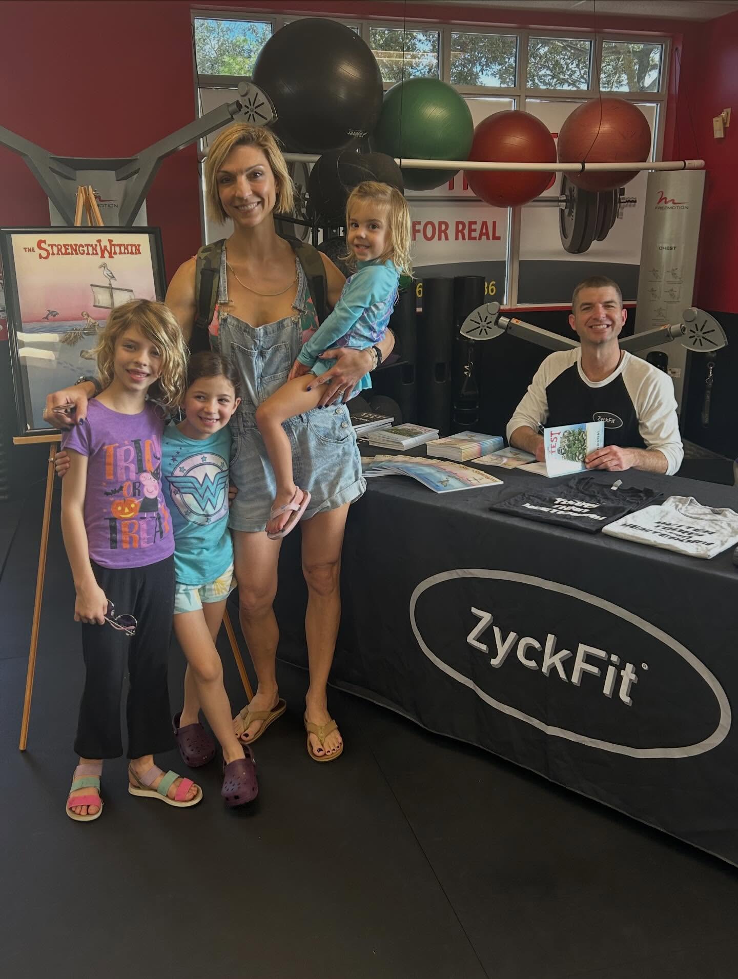 Today was a fun day at @realfitnessjupiter for the “The Strength Within” book release! Thank you to everyone who came out to support!
DM me for signed copies or order online through www.zyckfit.com 💻
Now available on Amazon, along with the prequel “Survival Of The Fittest”!
#ZyckFit #SelfPublishedAuthor #TheStrengthWithin #ChildrensBook #KidLit