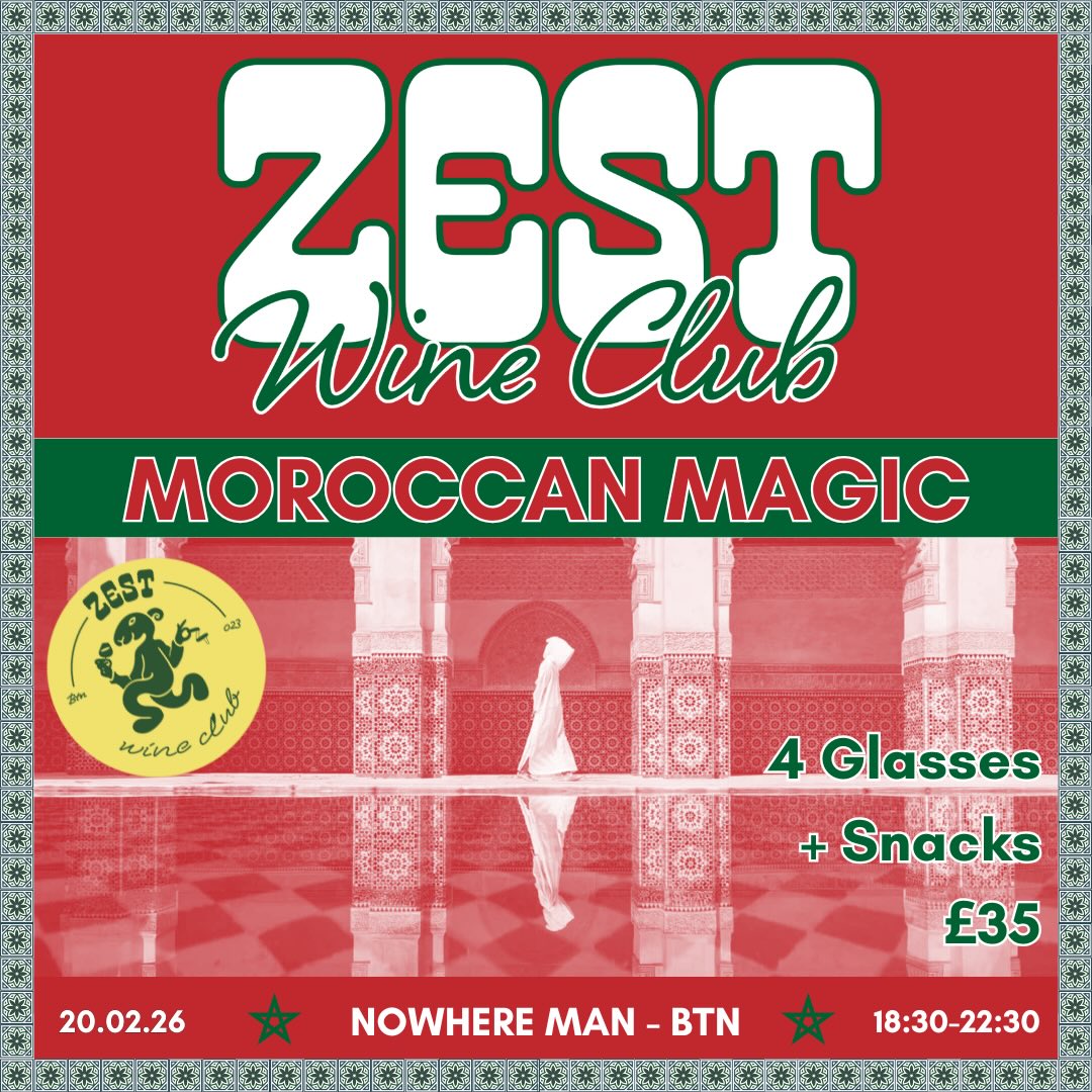 Moroccan Magic - 20.02.26
Our first pop up of the year will be exploring Morocco’s wine scene. Four proper glasses of Moroccan wine in an array of styles, alongside a plate of snacks for £35.
Tickets are available through my website (link in bio)
Hope to see you there!
Sam