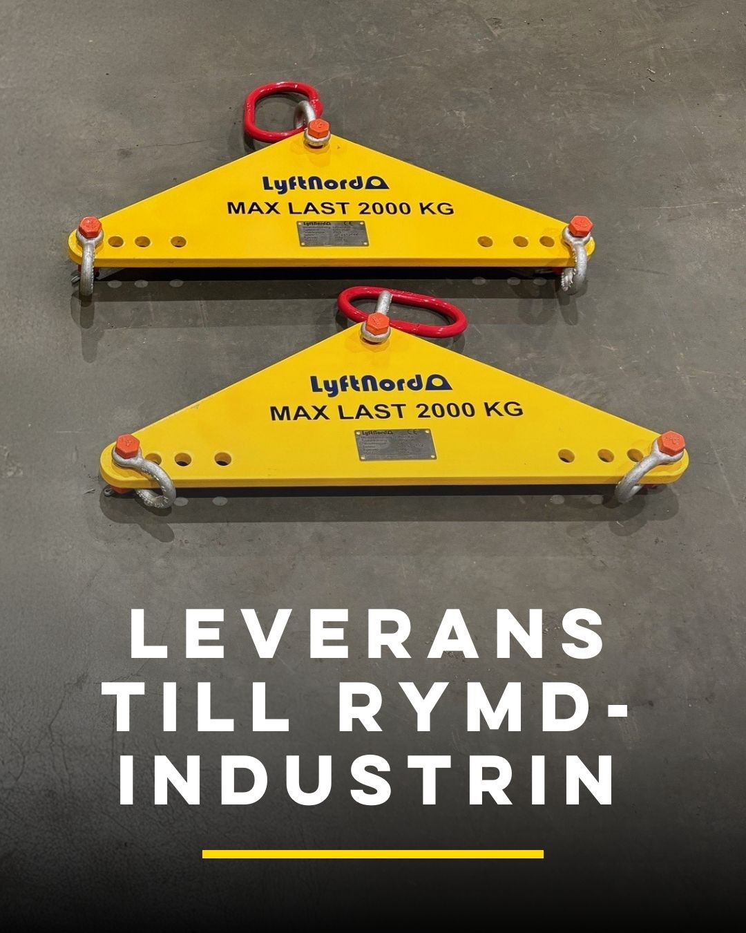 Vi vet hur viktigt det är att hålla tider. När en kund ber om leverans till ett visst datum, gör vi allt vi kan för att lösa det.
Den här gången var det SSC – ett svenskt rymdföretag som bland annat driver Esrange Space Center – som behövde två lyfttrianglar. Verktygen klarar upp till 2000 kg och kan ställas in för olika lastpunkter, precis som kunden önskade.
Fyra veckor senare stod lyfttrianglarna klara – och kunde hämtas två dagar innan leveransdatum.
Behöver du också ett lyftverktyg som passar din verklighet? Hör av dig till oss.
info@lyftnord.se | 0980-16469
#specialanpassadLyftverktyg #säkralyft #kundanpassadeLyftverktyg #lyfttriangel