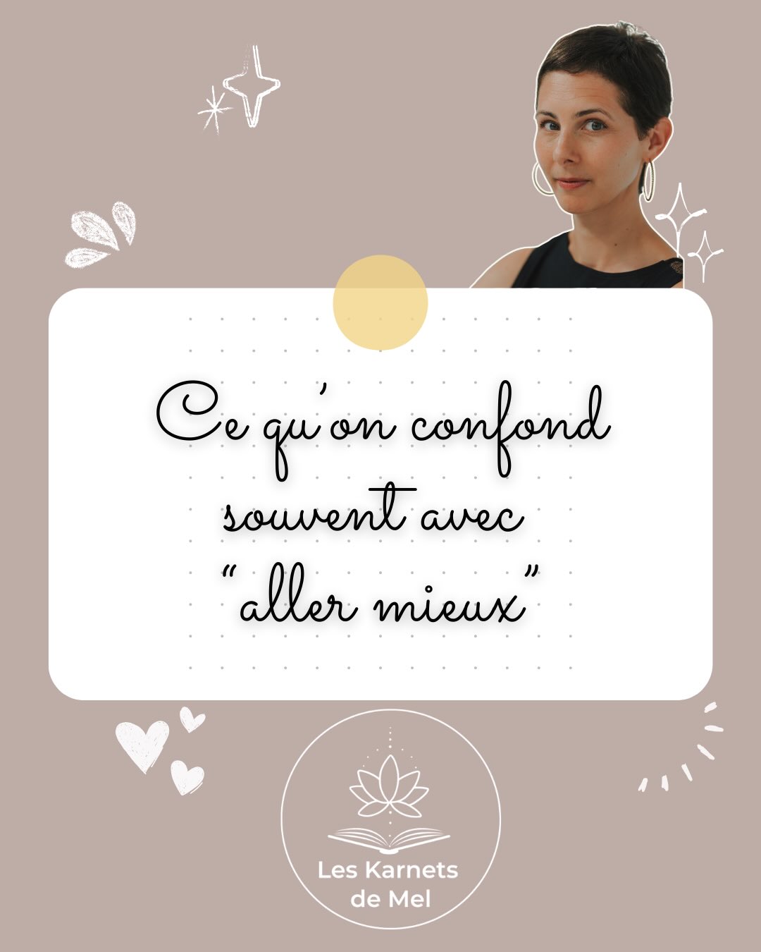 Beaucoup de femmes pensent qu’elles devraient aller mieux
parce qu’elles ont repris le travail,
parce qu’elles sourient,
parce qu’elles “fonctionnent”.
Mais fonctionner n’est pas guérir.
On confond souvent aller mieux avec :
ne plus en parler,
ne plus avoir peur,
être reconnaissante,
rassurer les autres.
Pourtant, aller mieux n’est pas redevenir celle d’avant.
C’est apprendre à écouter différemment.
À respecter ses limites avant qu’elles ne crient.
À ne plus se forcer pour correspondre à une attente.
L’après est un ajustement intérieur.
Invisible et non linéaire.
Si tu as l’impression de “ne pas aller assez bien”, peut-être es-tu simplement en train d’écouter ce qui compte vraiment pour toi maintenant.
Qu’est ce qui te parle le plus?
#leskarnetsdemel #apres #sereconstruire