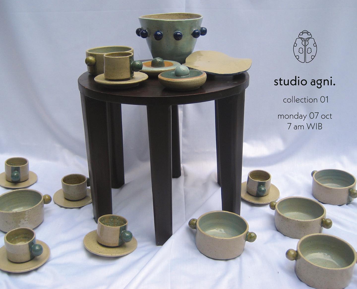 these pieces will be available to purchase on my website (coming soon!) on the 7th of october at 7 am🐞