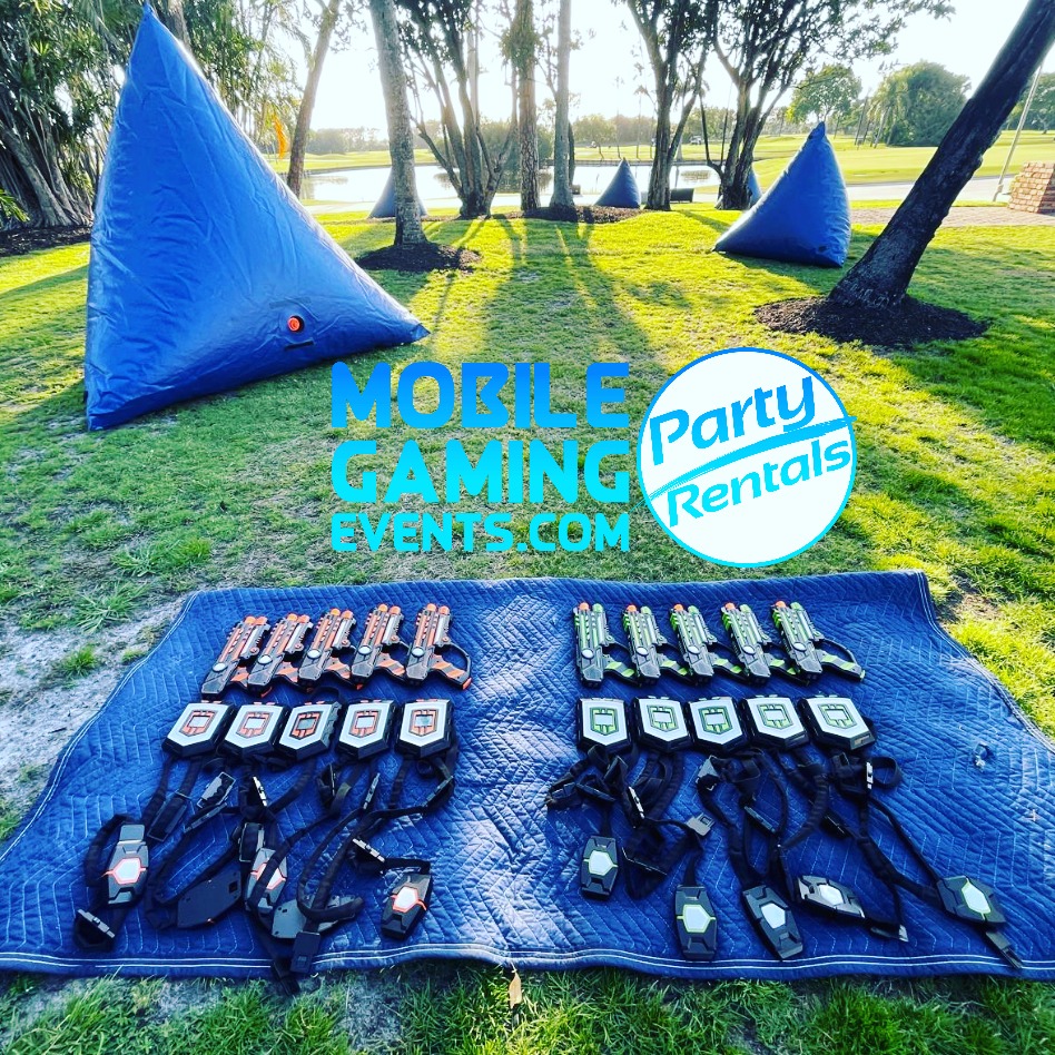 Mobile Laser Tag is a fun twist to add to your next event! Call us today!
We handle the set up, help run the games and handle all the breakdown. You show up for the fun!!!
954-408-1881 / info@mobilegamingevents.com
#southflorida #lasertag #mobilegamingevents