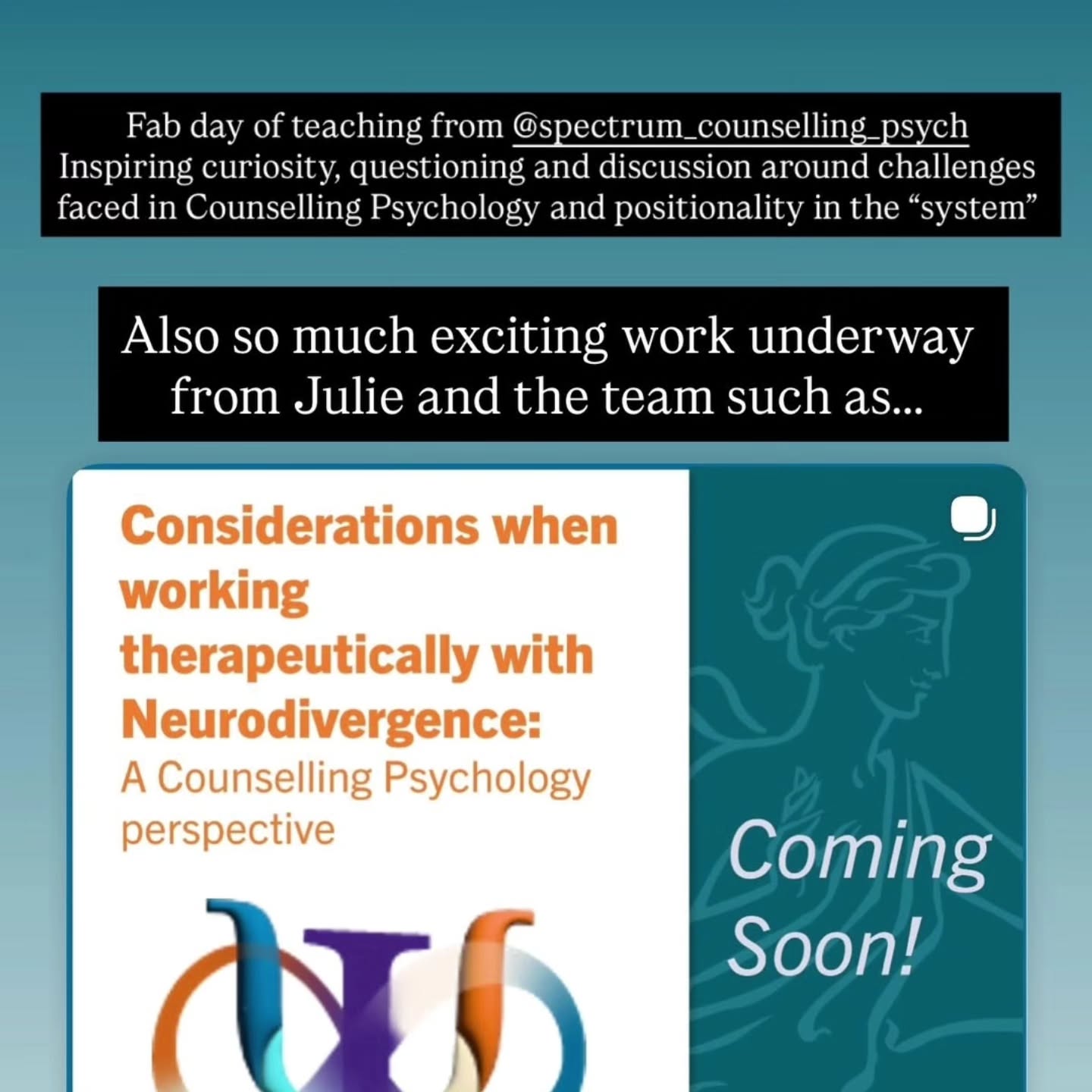 First ever day of lecturing for the Counselling Psycholgy DPsych at UWE.
A real privilege to be inspiring a great group of students.
Can finally stop profusely sweating now!