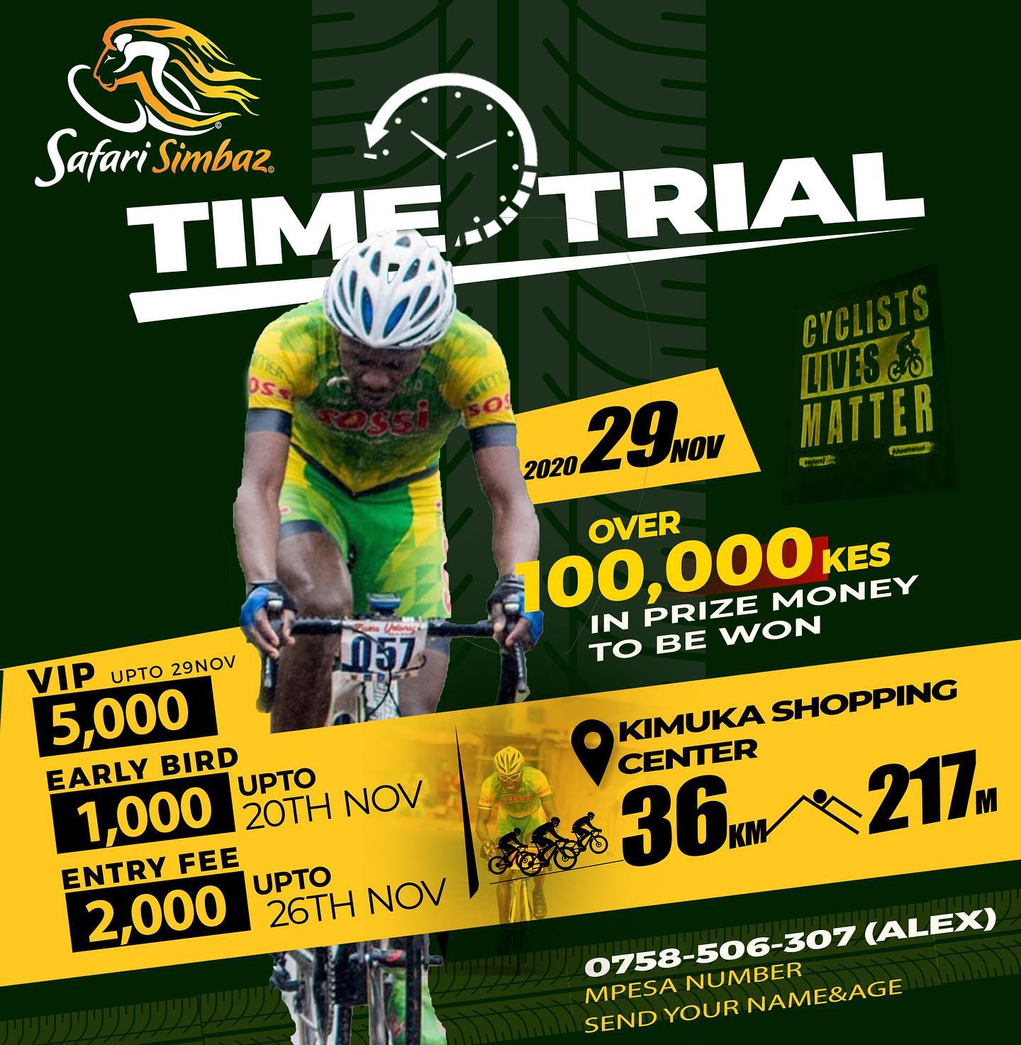 Racing season is upon us
.
.
.
CATEGORIES
Men
1. 10,000
2. 9,000
3. 8,000
4. 7,000
5. 6,000
6. 5,000
7. 4,000
8. 3,000
9. 2,000
10. 1,000
Ladies
1. 10,000
2. 9,000
3. 8,000
4. 7,000
5. 6,000
6. 5,000
7. 4,000
8. 3,000
9. 2,000
10. 1,000
Kids will get trophies trophies and training vouchers .
.
.
.
.
#sossisoya
#safarisimbaz
#africancyclist
#bepartoftheteam
#bicycleschangelives
#safarisimbazcyclingholidays