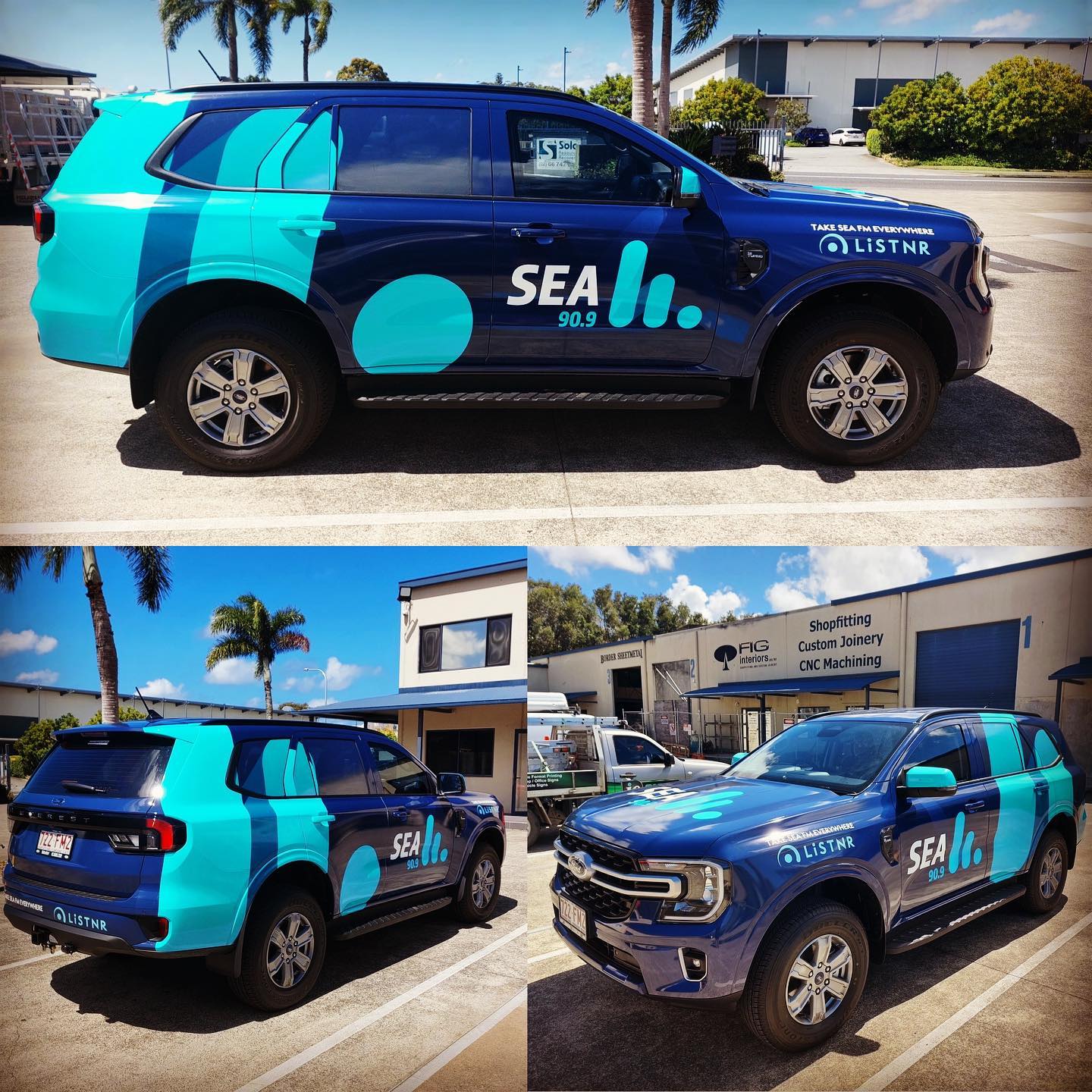 Any guesses what colour this Everest was before we worked our magic wrapping skills?? #fullvehiclewrap #ic_signs #signwriters #tweedheads #seafm #everest #goldcoast #graphicdesign