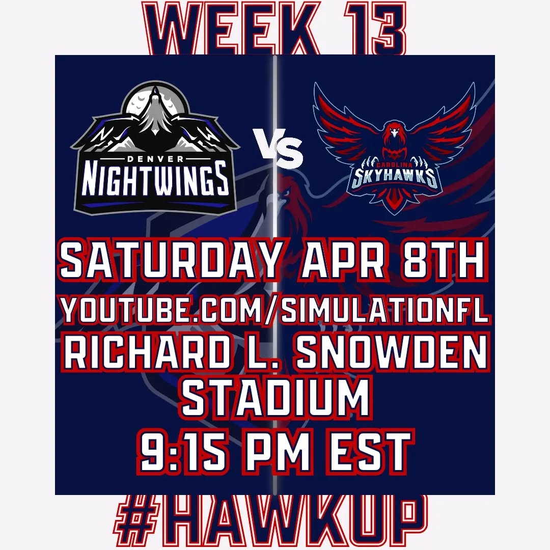 It's time for another battle of the birds as the #SkyGang will be taking on the @denver_nightwings in a real contest this time with real stakes. Tune in so you can #HawkUp with us because #WeWantTheSmoke