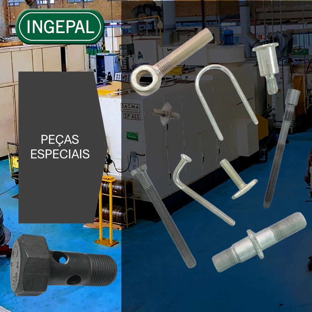 🔩 Peças Especiais para Aplicações Críticas? Você encontra na INGEPAL! 🌟
Fabricamos parafusos com precisão e qualidade para garantir a segurança e eficiência dos seus projetos. #Ingepal #Qualidade #Segurança #Inovação #Fixadores #Parafusos