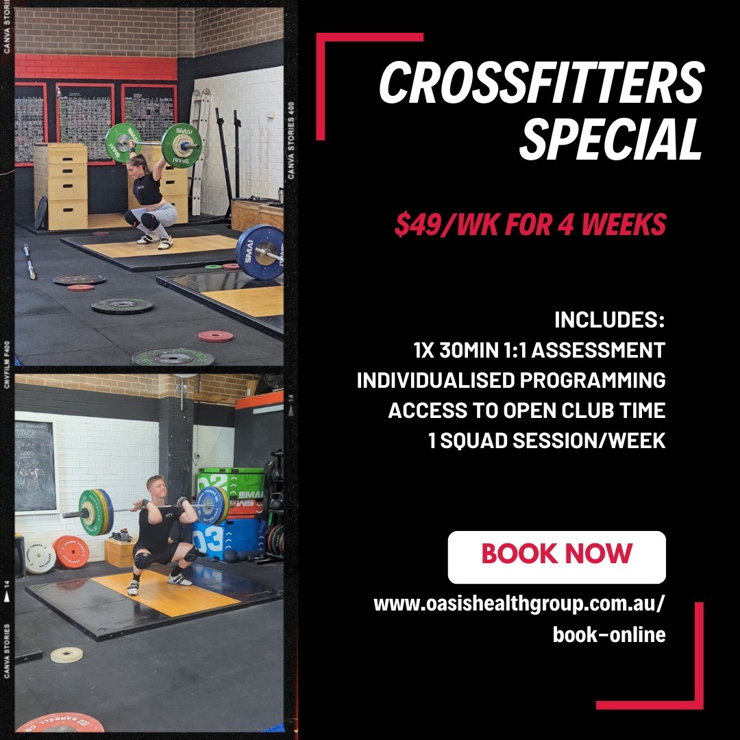 Open quarters are over and it's time to improve your weightlifting.
We're offering a short intensive training block for Crossfitters who are looking to make improvements to their Olympic lifting skills while training in a fun and inclusive environment.
After completing a 1-1 assessment, you'll be provided with a individualized program structured around your existing CrossFit training and access to a squad training time each week.
If the squad times don't work for you, don't worry you'll have access to our club to train during our standard open hours.
#crossfit #olympicweightlifting #weightlifting #oly #olylifting #ringwood #melbourne