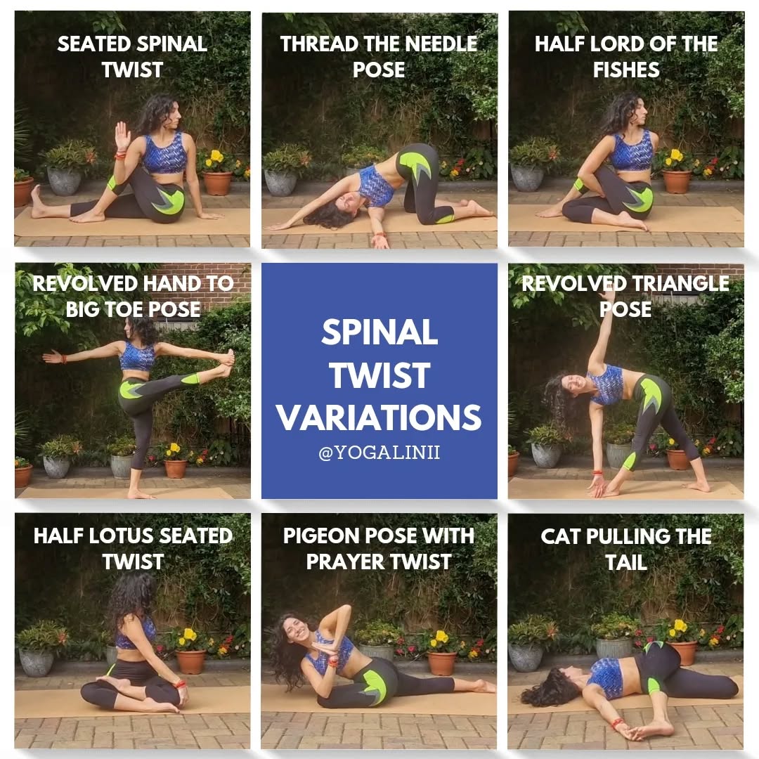 Happy Monday everyone! The sun is finally out in the UK so it's time to shake off our June "winter" blues and enjoy the outdoors again - and what better way than doing some yoga outside 🧘
Today's theme is all about spinal twists and how you can wring your body out in all sorts of ways! What's your favourite kind of spinal twist?
Whether you are incorporating spinal twists into your practice, or just trying to help get ease the stiffness from being sat down working for too long; there are so many benefits to doing a twist:
🔀 Maintaining spinal mobility and range of movement
🔀 Stimulating your metabolism and improving digestion
🔀 Decompressing the spine and easing tension or stiffness
🔀 Helping both with pain relief and relaxation
🔀 Improving awareness of your body and balance
However, whilst there are many benefits to doing any form of a spinal twist, it is important to know your body and keep your safety in mind. Do not do these poses if you:
🚫 Are pregnant
🚫 Suffer from spinal disc or other spinal injuries
🚫 Suffer from inflammatory digestive issues
🚫 Feel any pain whilst doing these poses
It is SO important to listen to your body and understand what helps you vs harms you. So enter each pose slowly, hold for 3-5 breaths (or as long as is comfortable) and then slowly exit the pose.
It is also important to make sure you are breathing slowly and deeply throughout these asanas, so inhale to lengthen the spine, exhale as you twist into a pose, inhale to come out, or exhale if you want to twist further.
As always, if you have any questions, pop them below or drop me a message! 💜
#yogatwist #spinalhealth #spinaltwist #yogigirl #yogapractice #yogini #sunshinegirl #yogamakesmehappy #outsideyoga #gardenlover #sunshineday