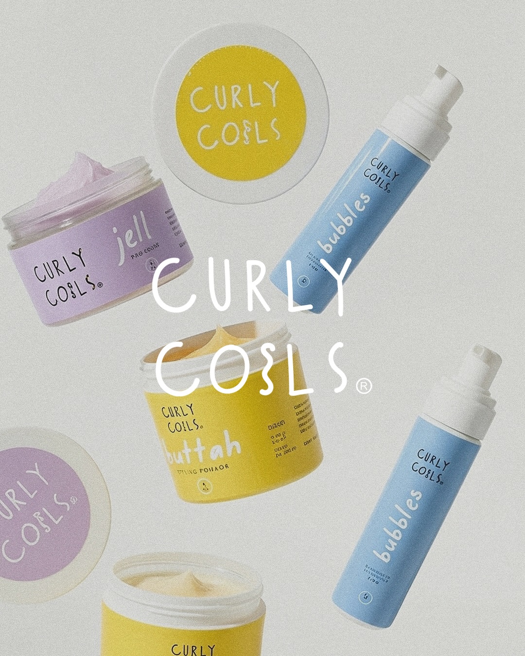 Visual identity for @curlycoilskids
A kids curly hair brand built around clarity, play, and texture. We developed the logo system, color palette, typography, and packaging to feel modern, friendly, and shelf-ready while still speaking to curls and care.
Playful shapes.
Soft colors.
Design that grows with the brand.
#8o8studio #visualidentity #branding #packaging #kidshaircare