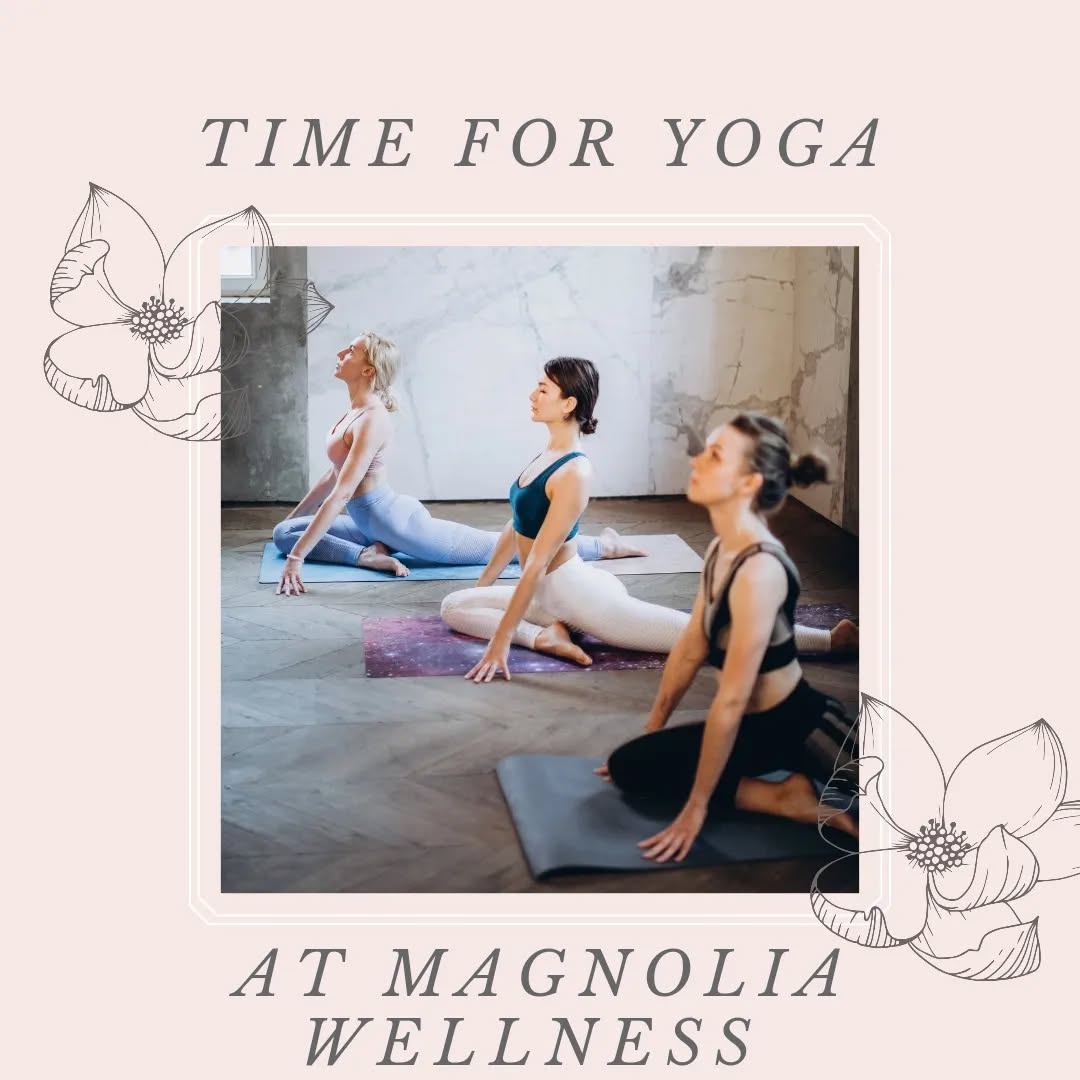As the owner at Magnolia Wellness I take the time to participate in the classes we offer. Here are classes available this week and what I love about them:
Hatha Flow with Meghan
Meghan has a calming and grounding energy. Every time I attend her classes, my hips thank me. Meghan blends going deeply into postures to work on connective tissue with fluid flows for the joints. Her class is great for beginners to those with a strong practice as each student is encouraged to find their own edges.
Tuesday 630p
Dynamic Flow with Jennifer
Jennifer has vibrant energy that is contagious. If you are looking for a yoga class to heat your body up and make you sweat, this is it. I have taken her classes over the past month and really enjoy the challenge and her creativity. Last week our Flow moved us around our mats in 360° which added a bit of brain gym to the experience!
Wednesday 630p
We look forward to seeing you at the studio!
Blessings,
Darcy
Link in bio for booking
