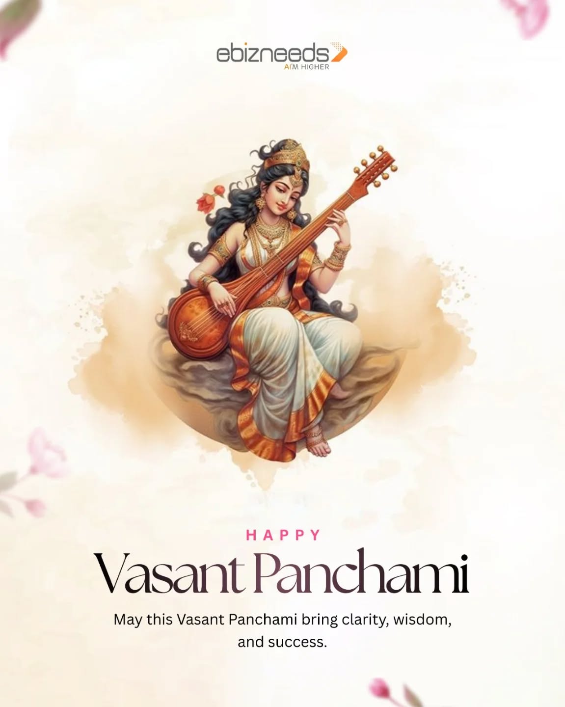 Yellow vibes, bright visions and innovative minds. Happy Basant Panchami from Team ebizneeds.
#FestivalOfGrowth #ebizneedsDigital #CreativeEnergy